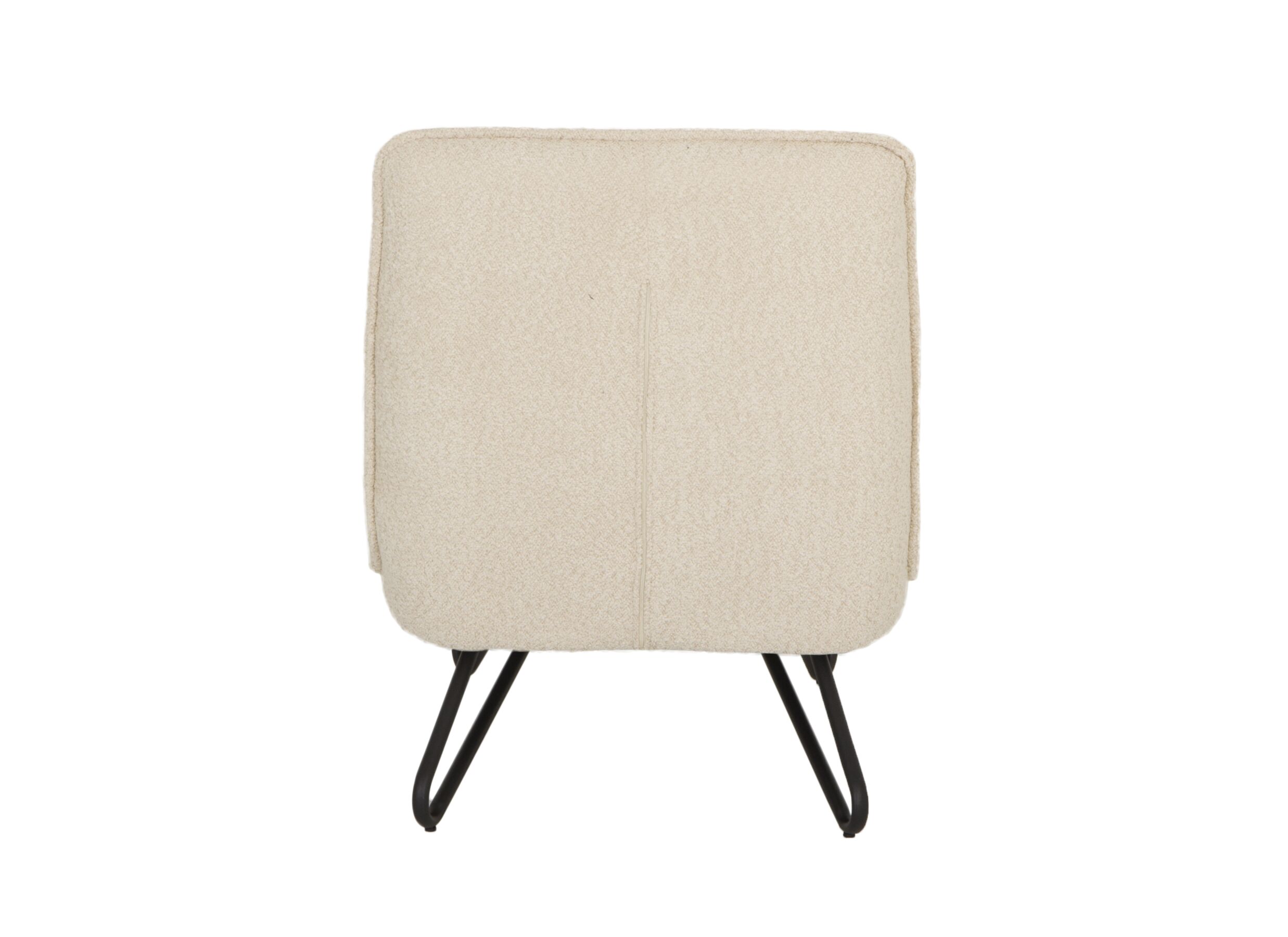 Fauteuil Guts 67,5x93x82cm - bouclé - ecru