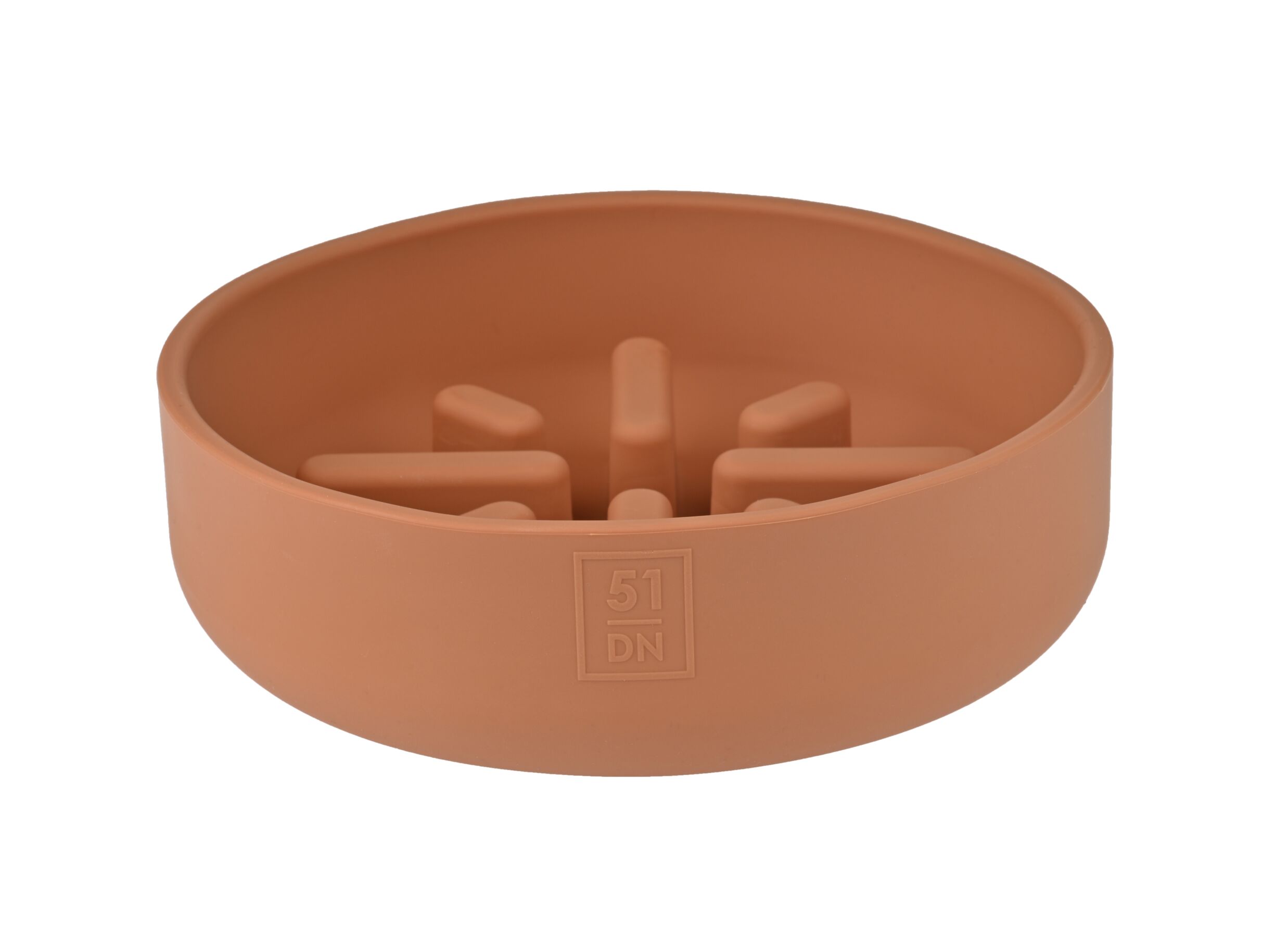 Voerbak Sili Trage voederbak 1400ml - silicoon - terracotta - Gamelle Sili Nourrisseur lent 1400ml - silicone - terracotta