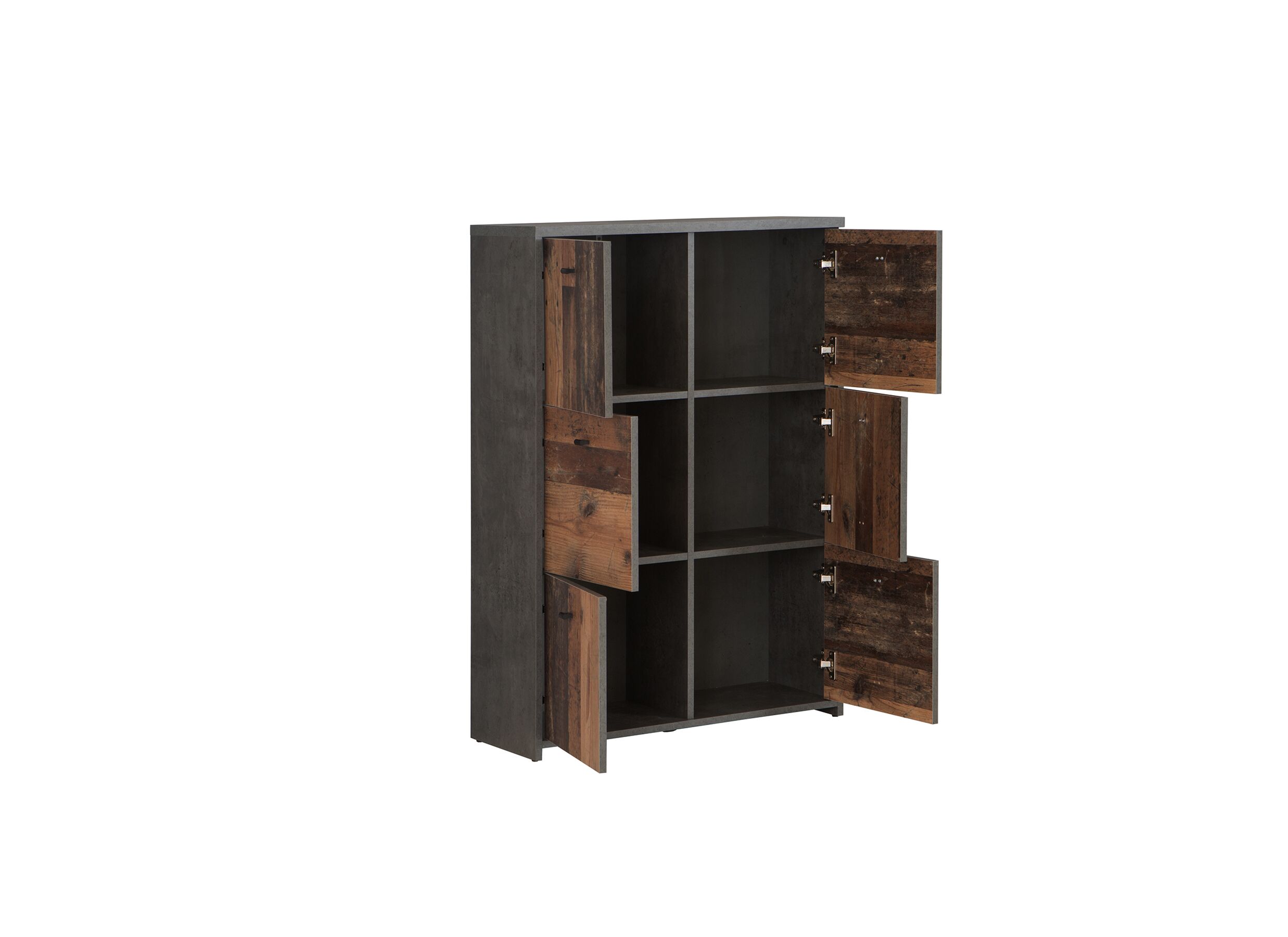 Commode Best Chest 77x30x113cm - decor - old wood & beton