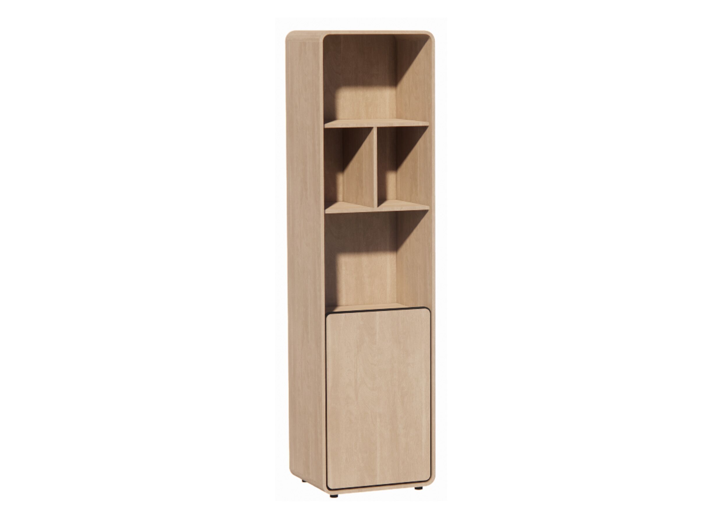 Boekenkast 56x45x212cm - melamine - brushed sand oak nature - Bibliothèque 56x45x212cm - mélamine - brushed sand oak nature
