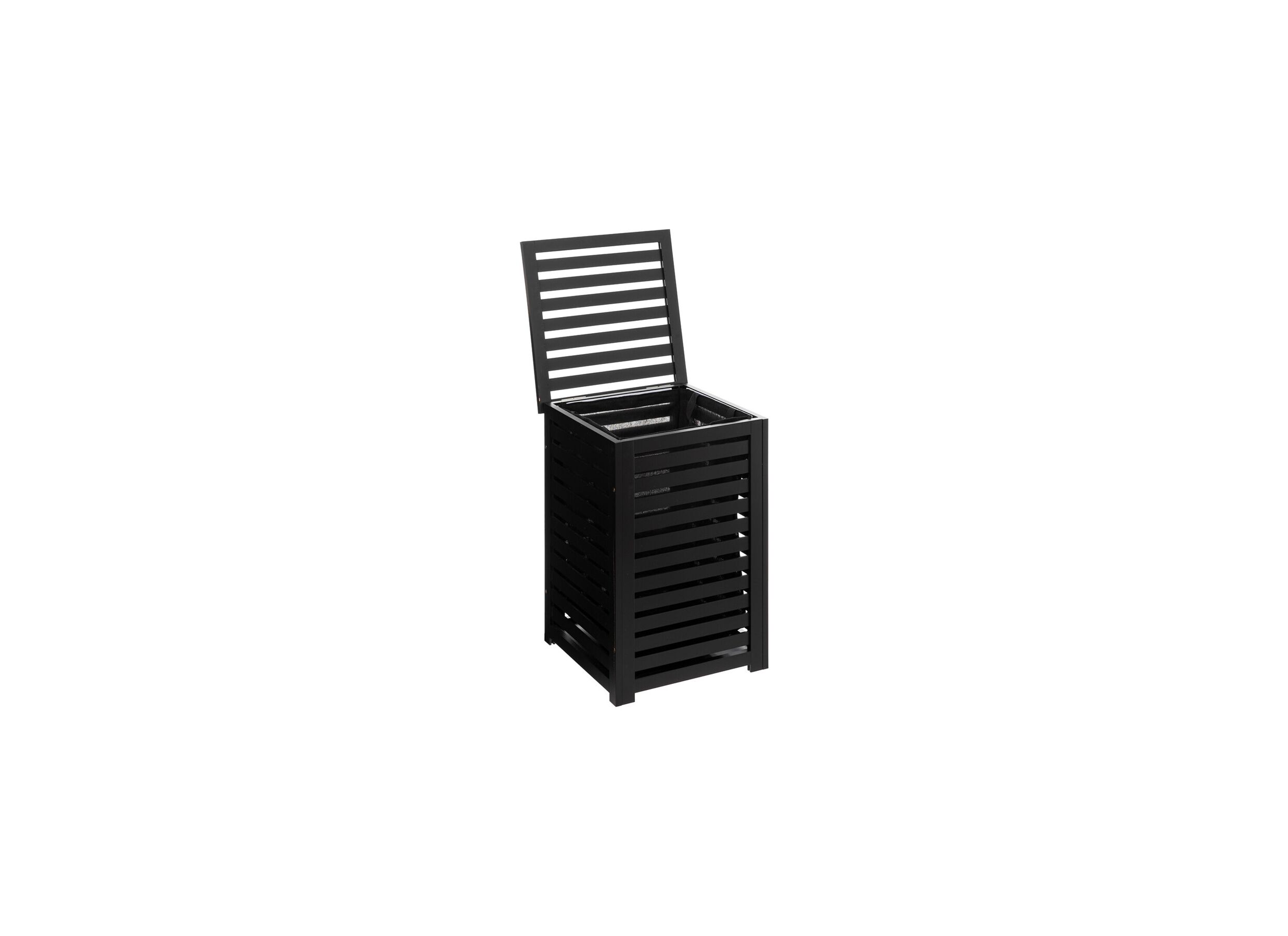 Linnenmand 40x38x58cm zwart