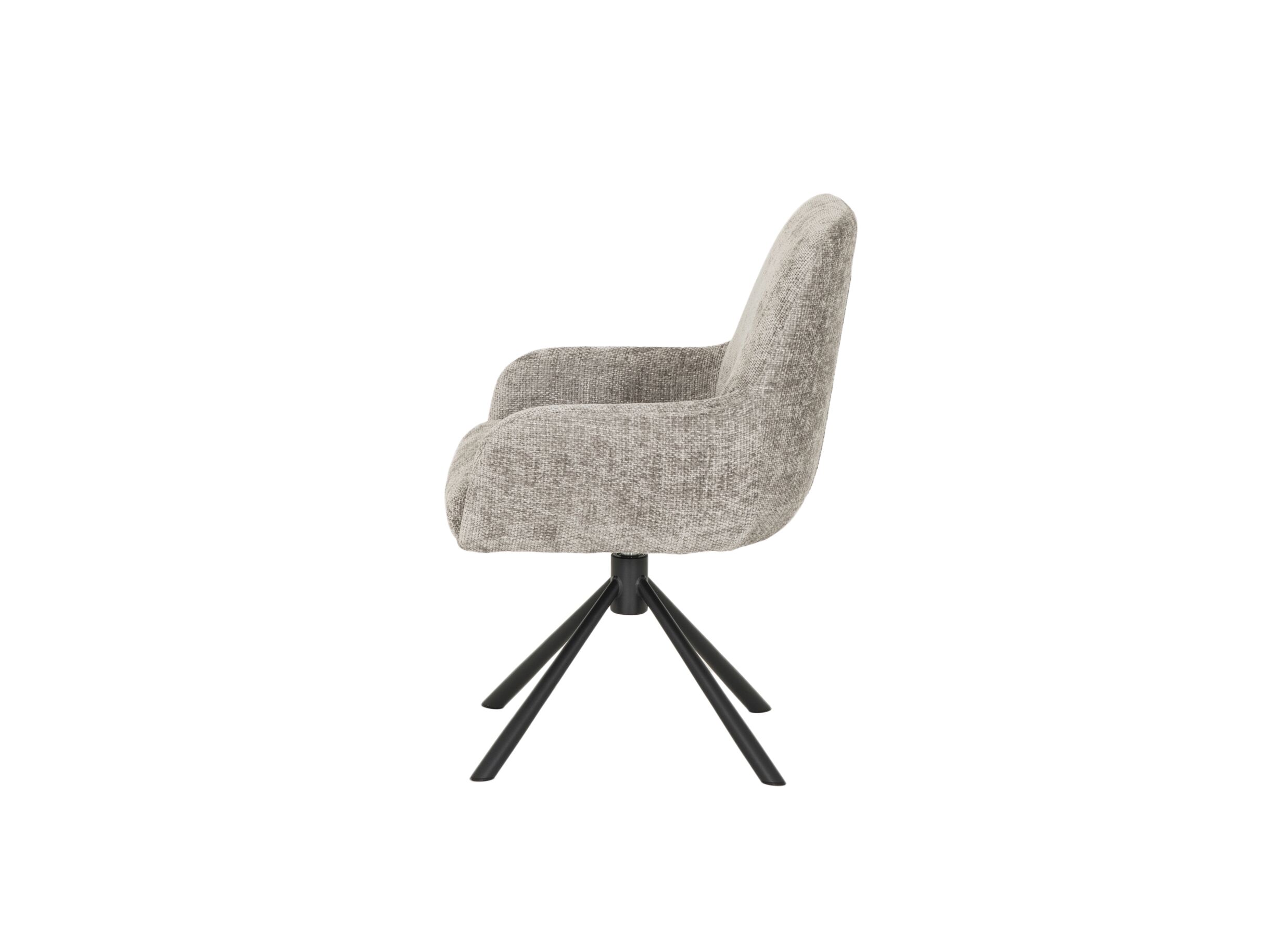 Overzichtsfoto - Draaistoel Jump 47x60x88cm - stof - lichtgrijs