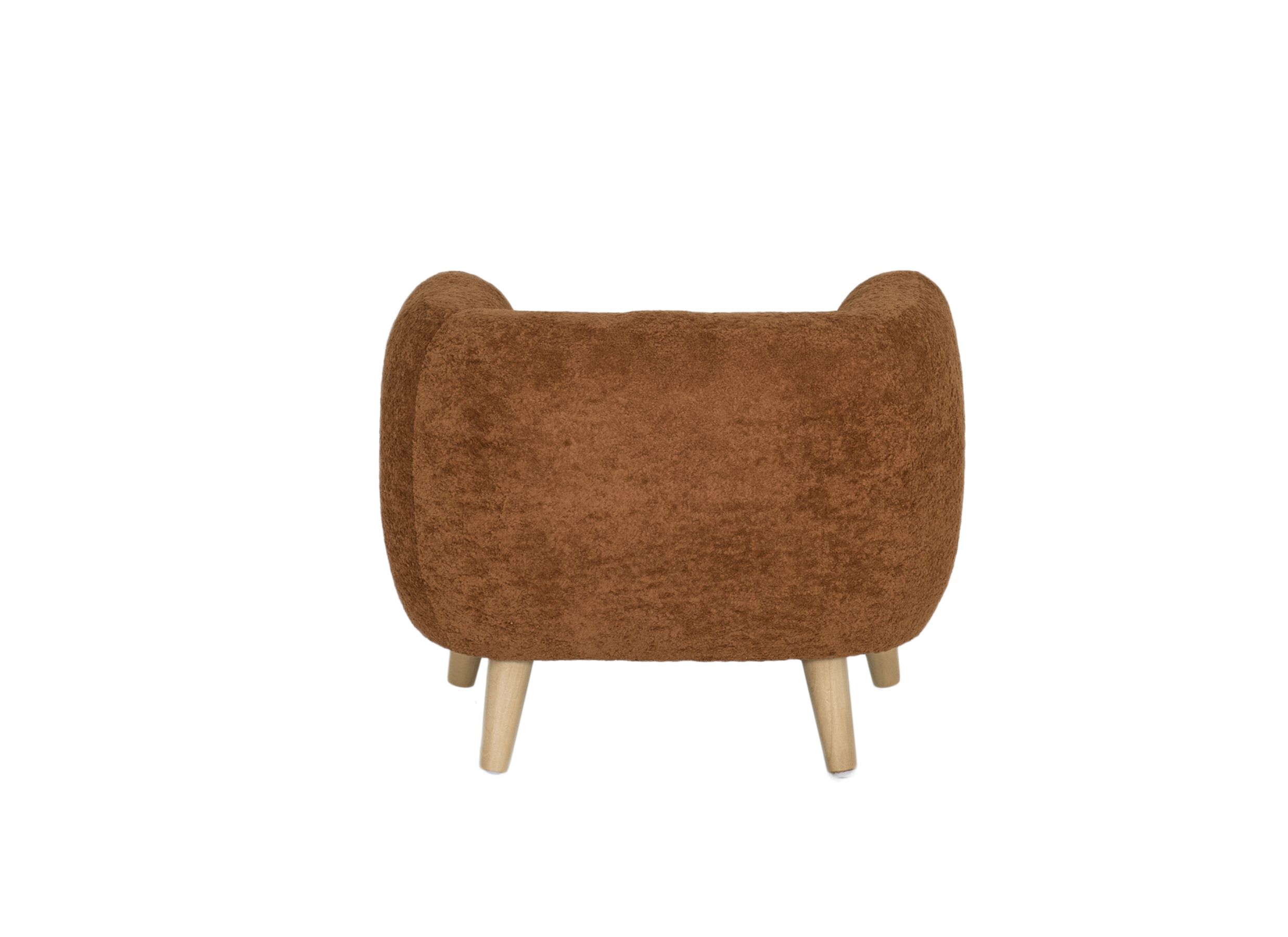 Overzichtsfoto - Kinderfauteuil Hush 54x44x41cm - polyestervezel - cognac