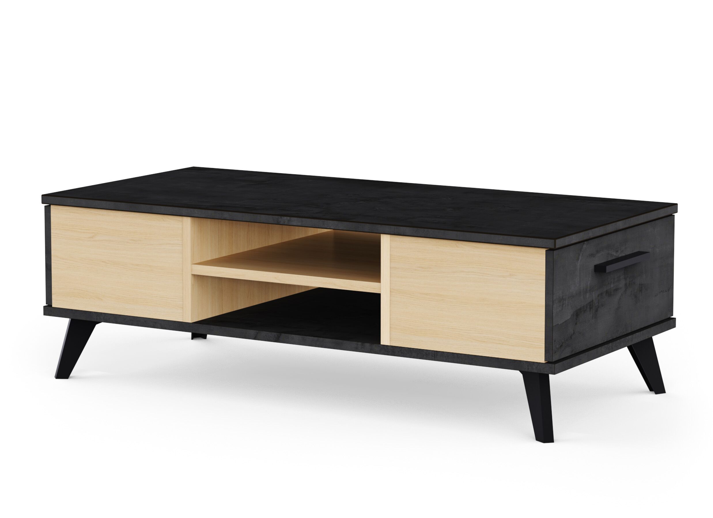 Aperçu - Table basse Kent 107x50xH35cm - décor - chêne de fil & sidewalk