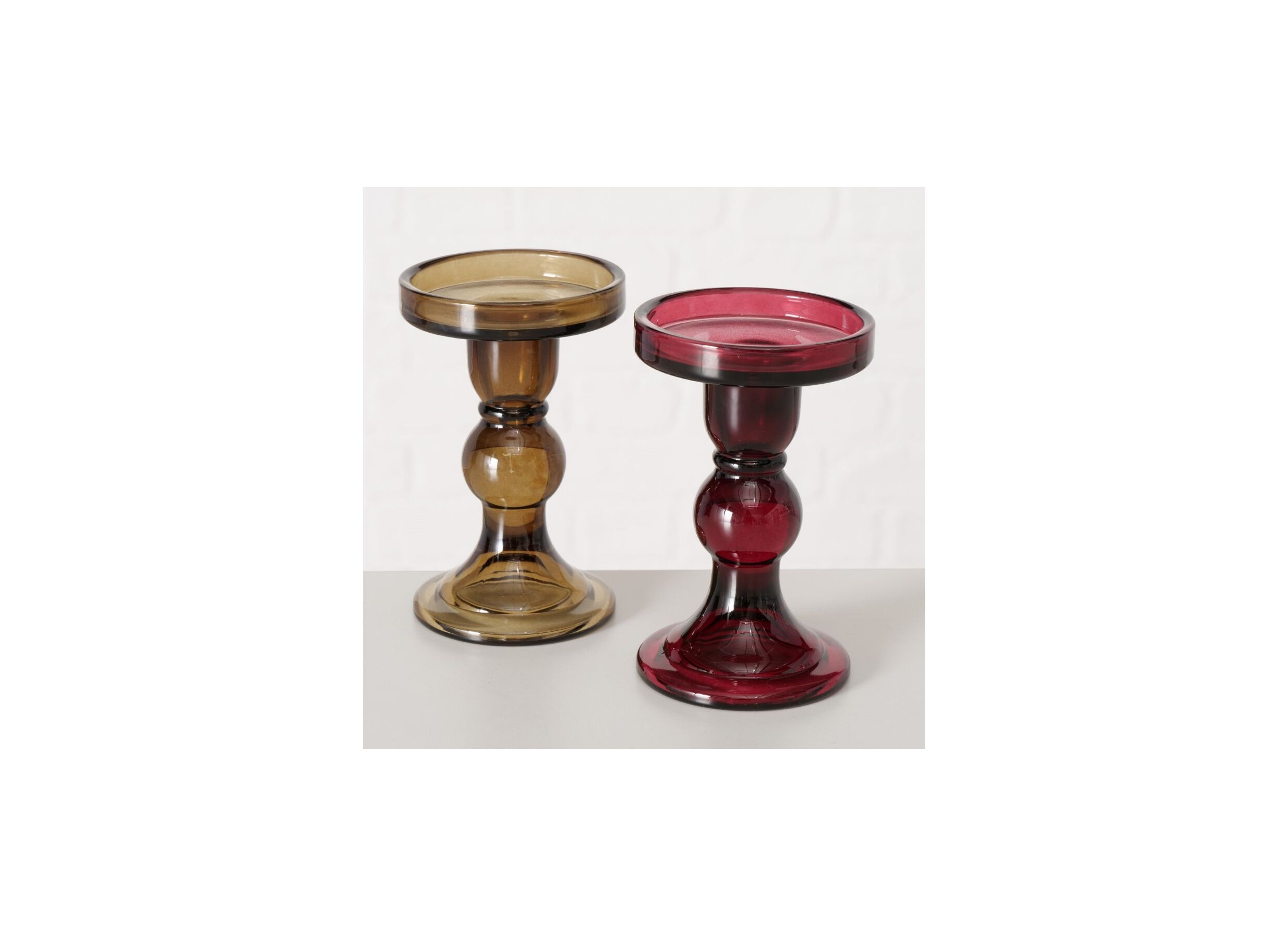Foto ambiance - Chandelier Lune H14cm rouge vert