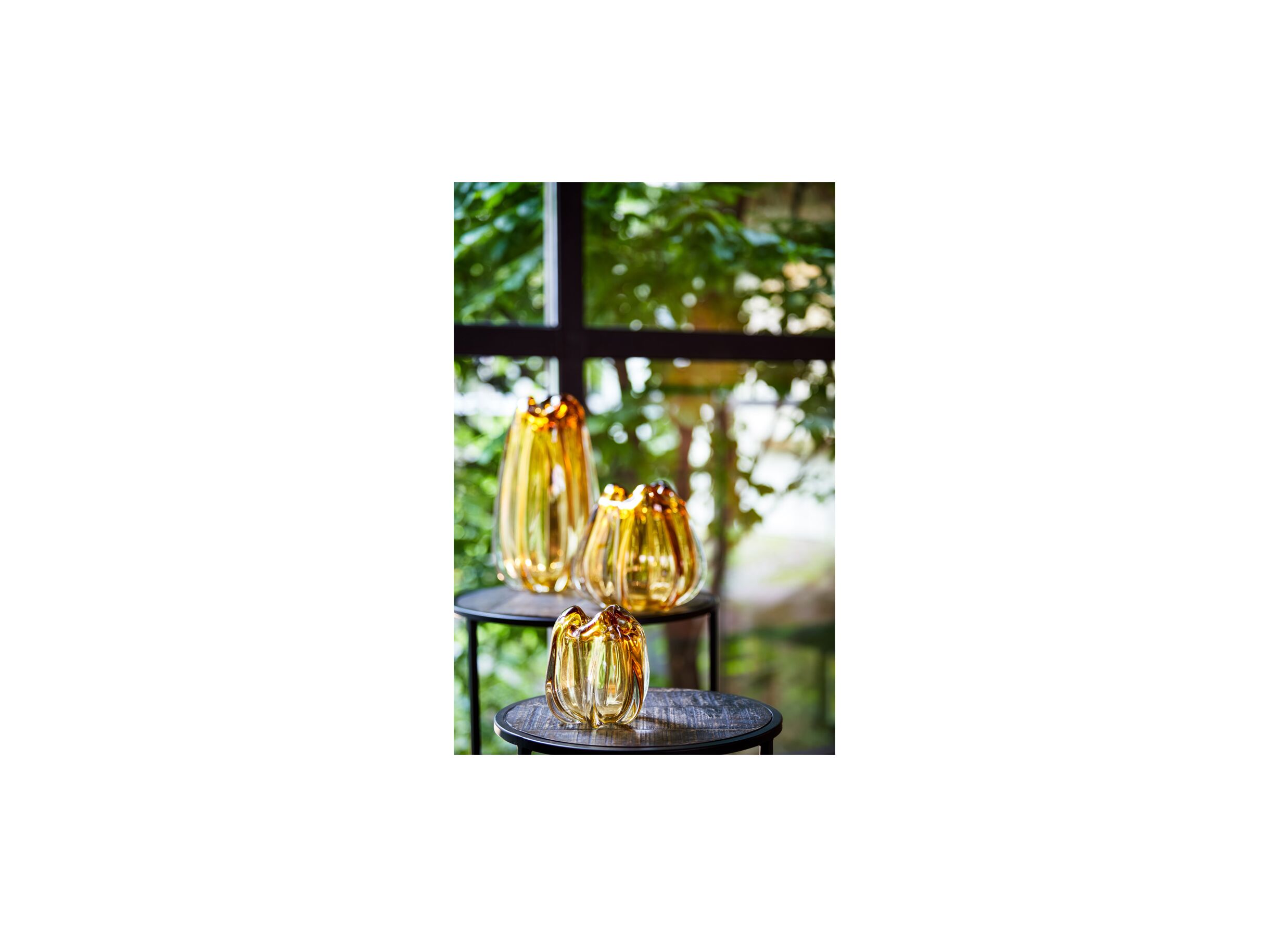 Foto ambiance - Vase Murela H30cm - verre - ambre