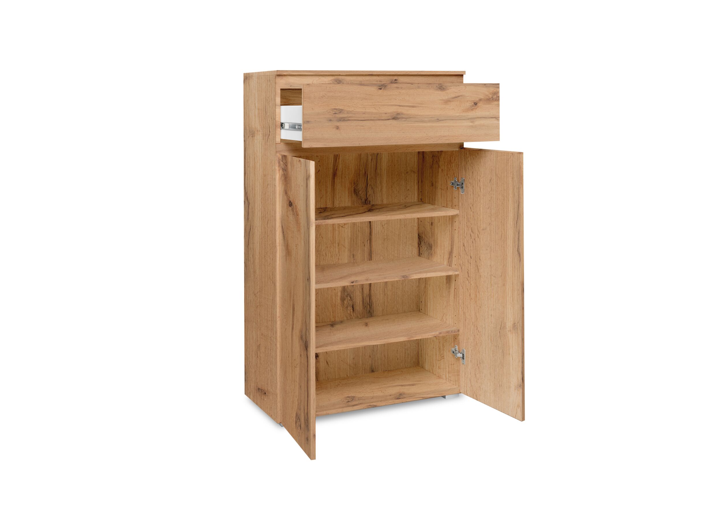 Kast Image 3 80x40x131cm - melamine - honing eik