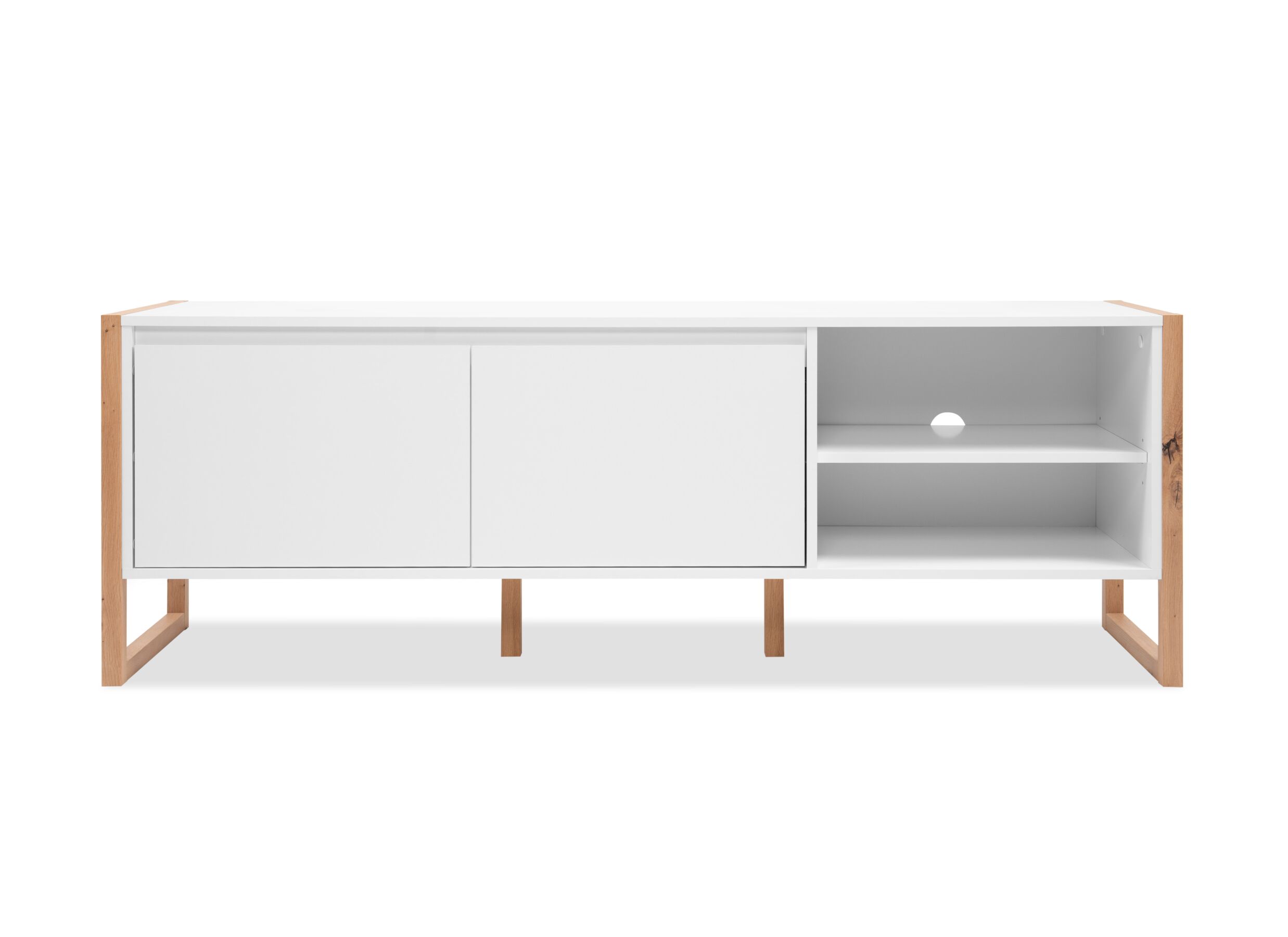 Aperçu - Meuble TV Denver 160cm - décor - blanc
