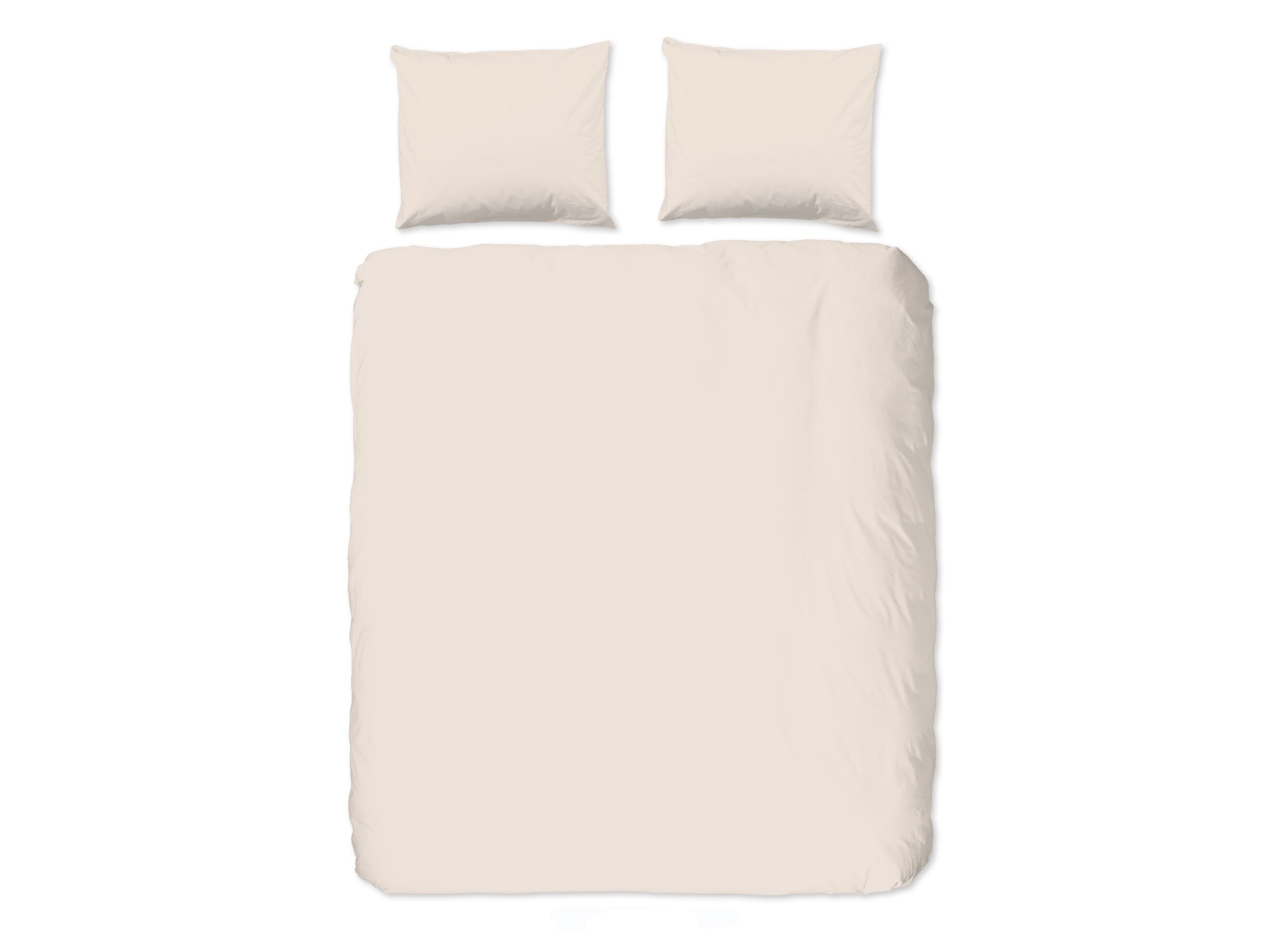 Dekbedovertrek 240x220cm - katoen - zand - Housse de couette 240x220cm - coton - sable