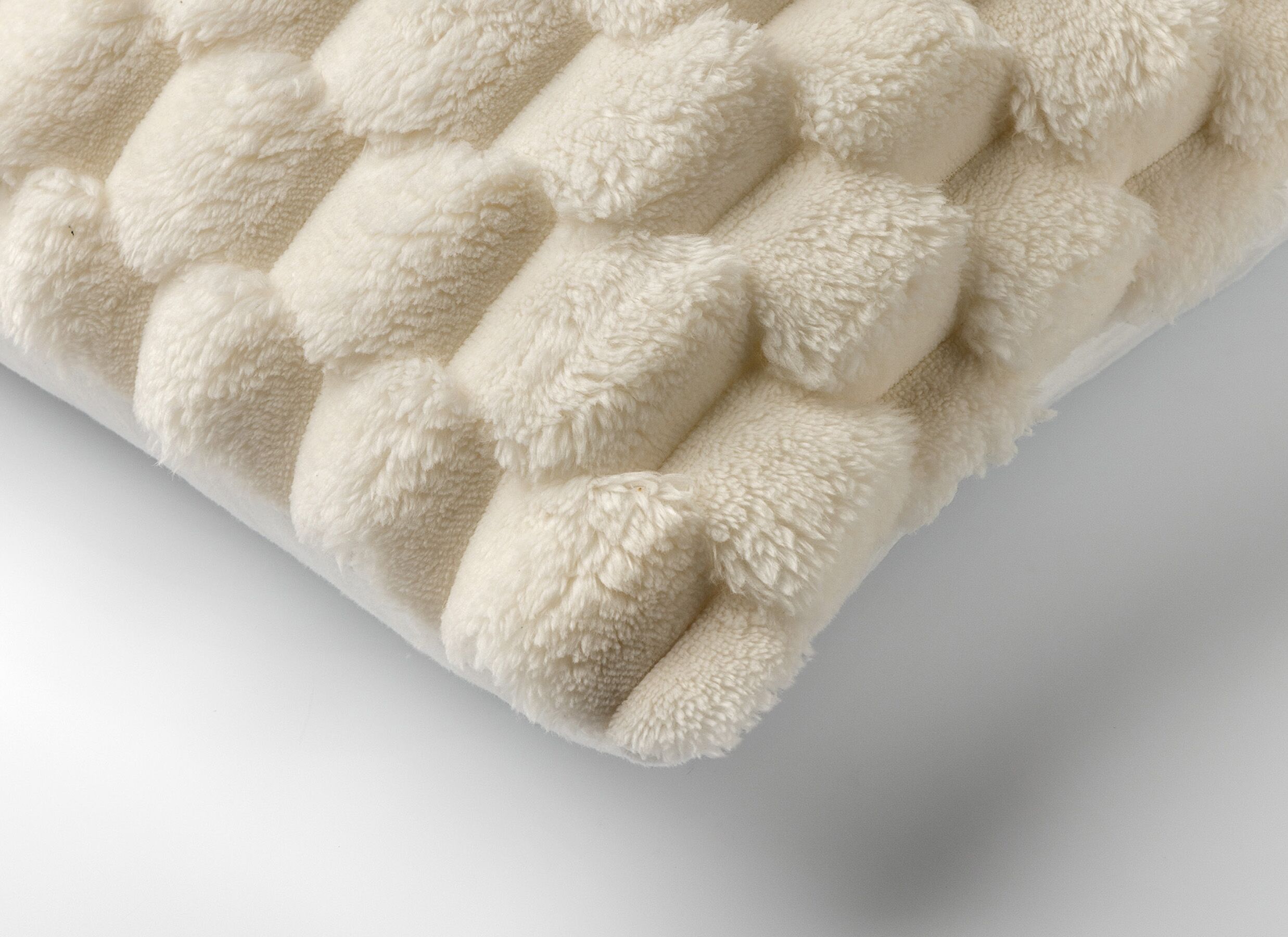 Detail - Coussin Viva 45x45cm - polyester recyclé - pumice stone