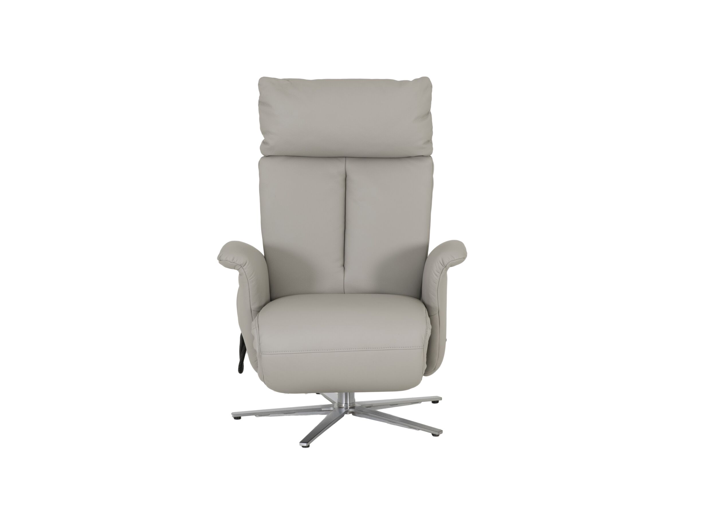 Relaxzetel 7804 elektrisch leder grijs