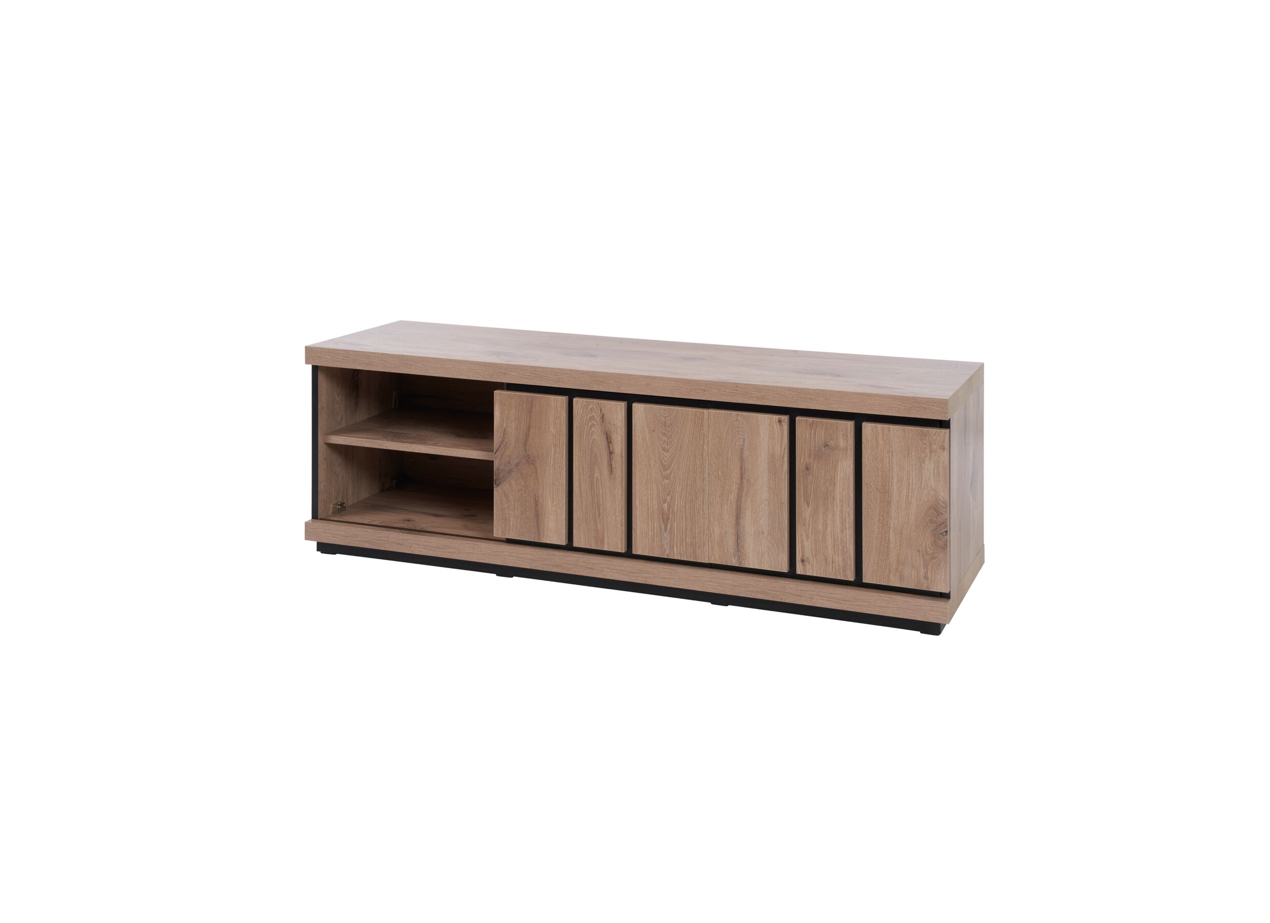 Meuble TV Stefan 155cm - film décoratif - canyon oak
