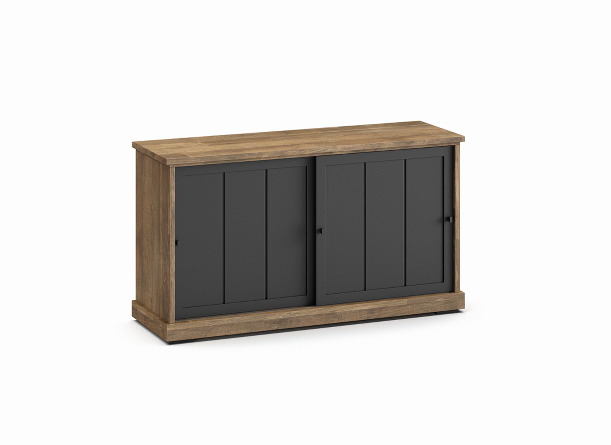 Plus Important - Buffet Patio 159cm - décor - old teak & noir