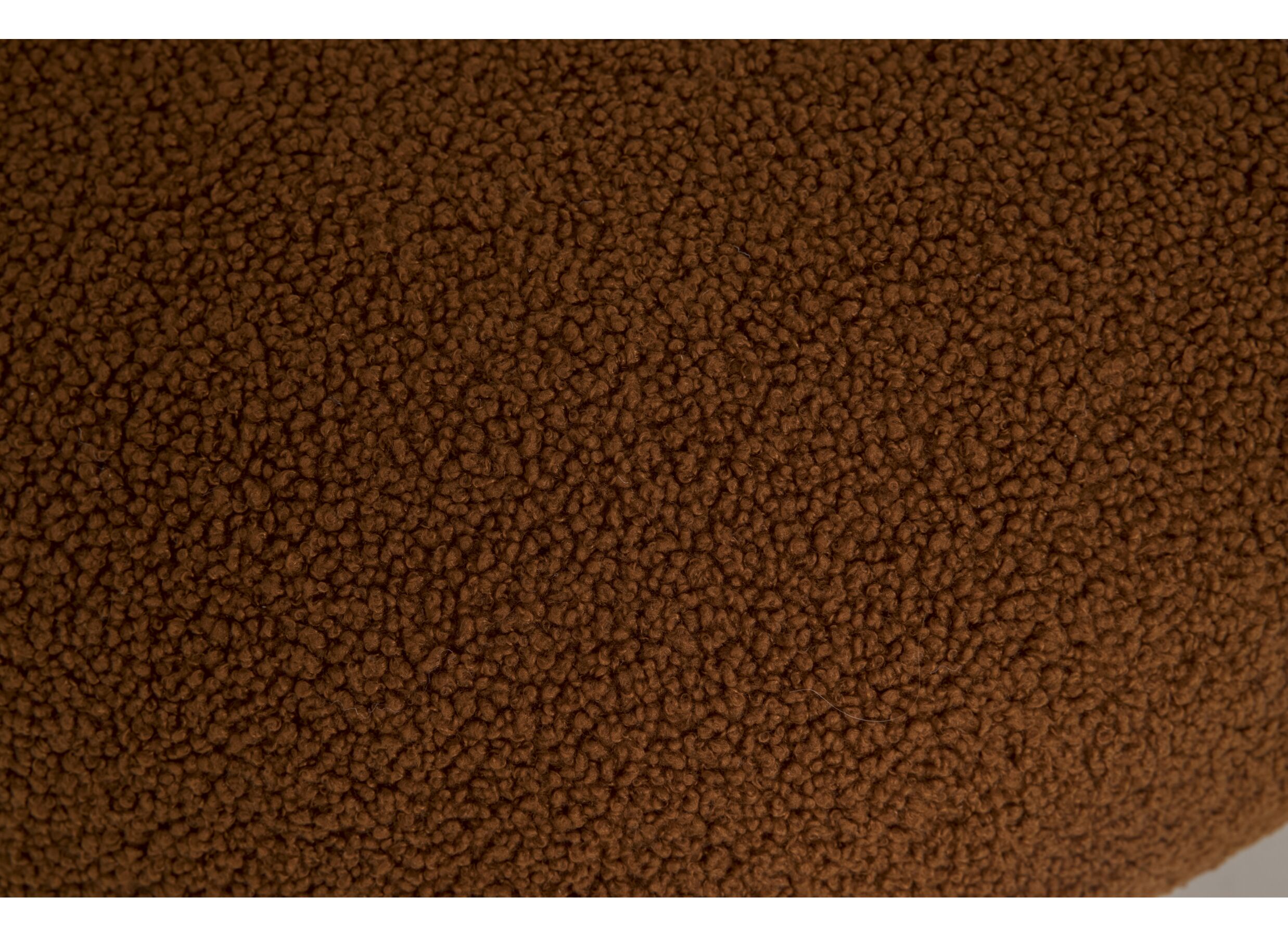 Detail - Fauteuil pivotant Criollo 91x95x71cm - bouclé - brun rouille