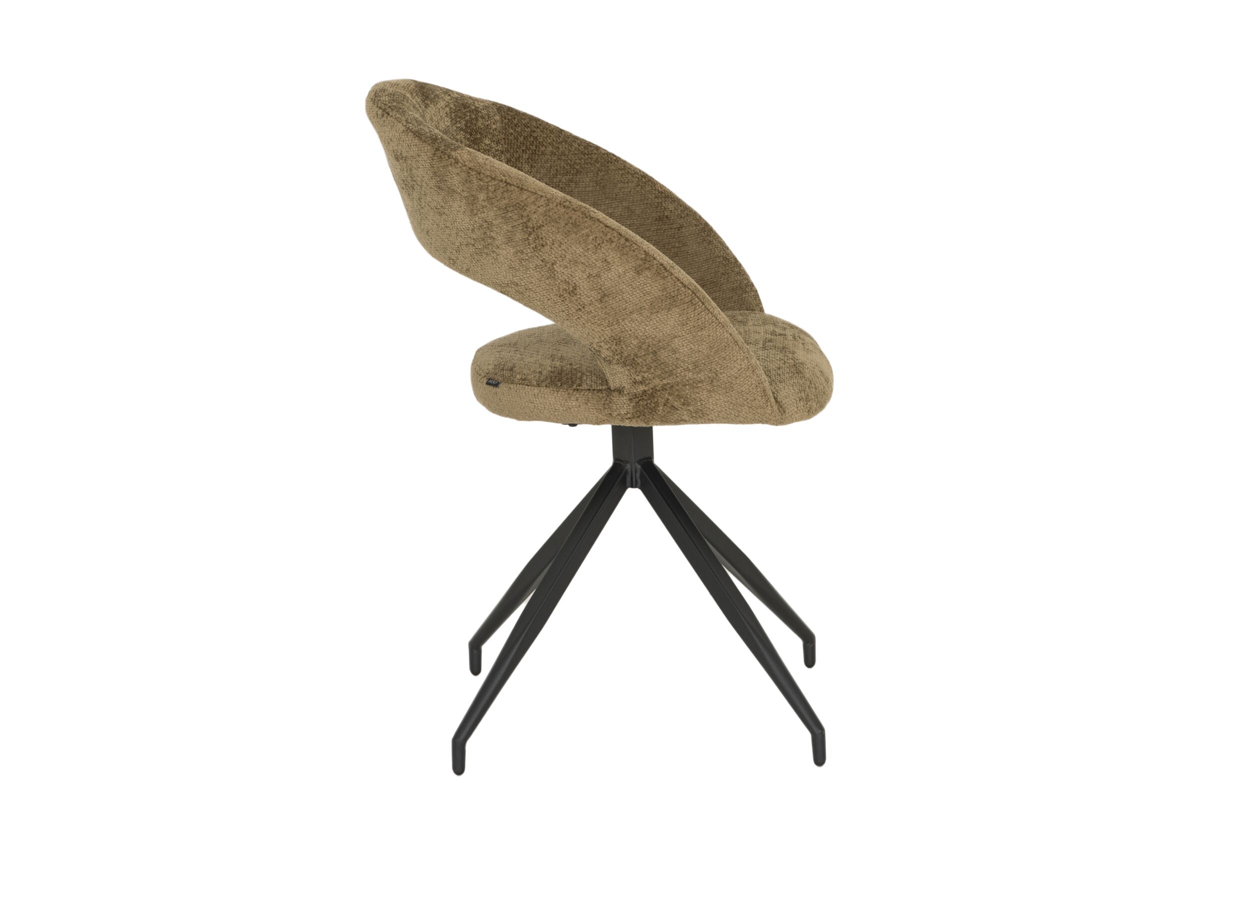 Aperçu - Chaise Indy 58x60x85cm - tissu - curry
