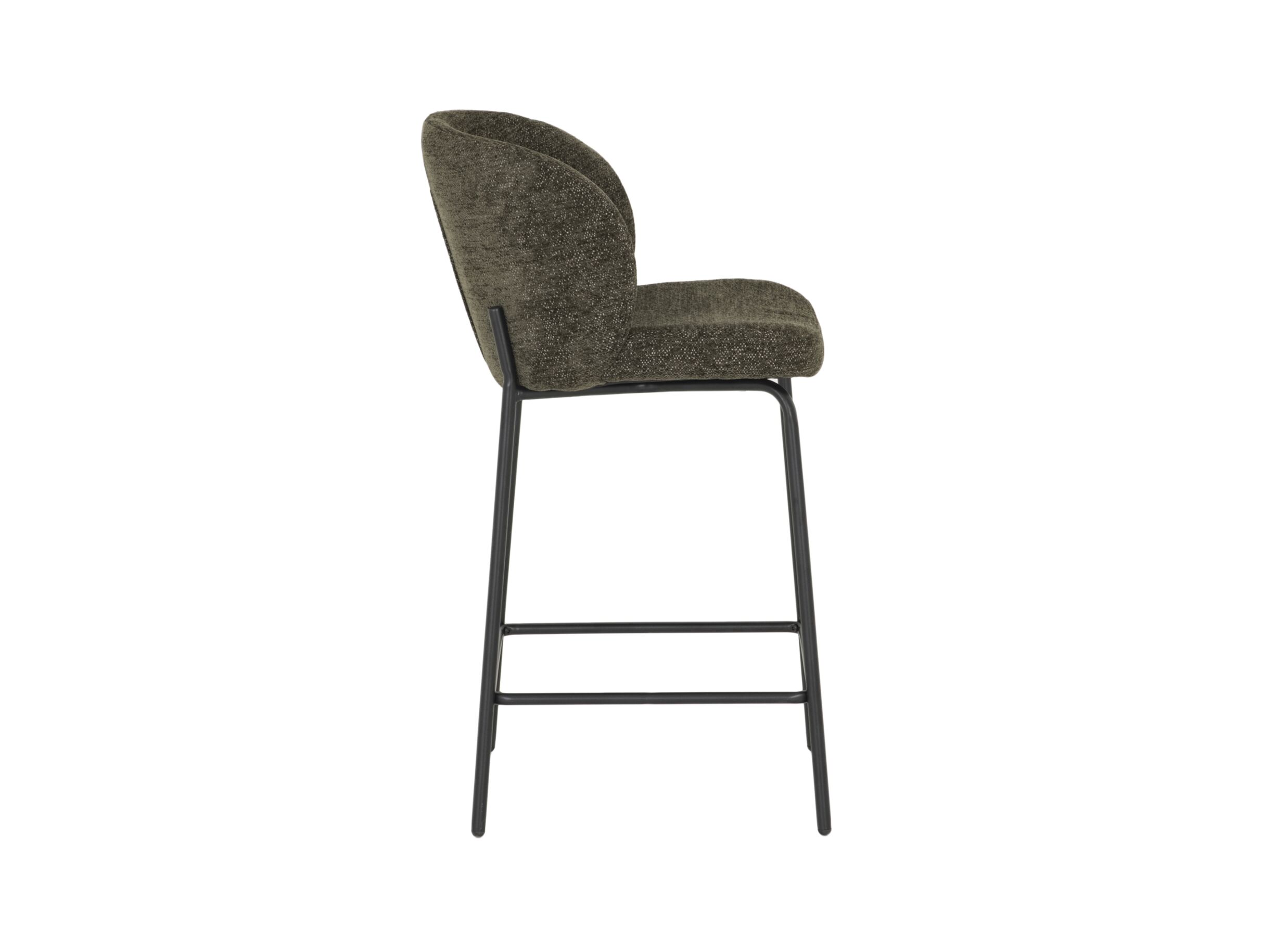 Barstoel Shell ZH65cm - stof - groen
