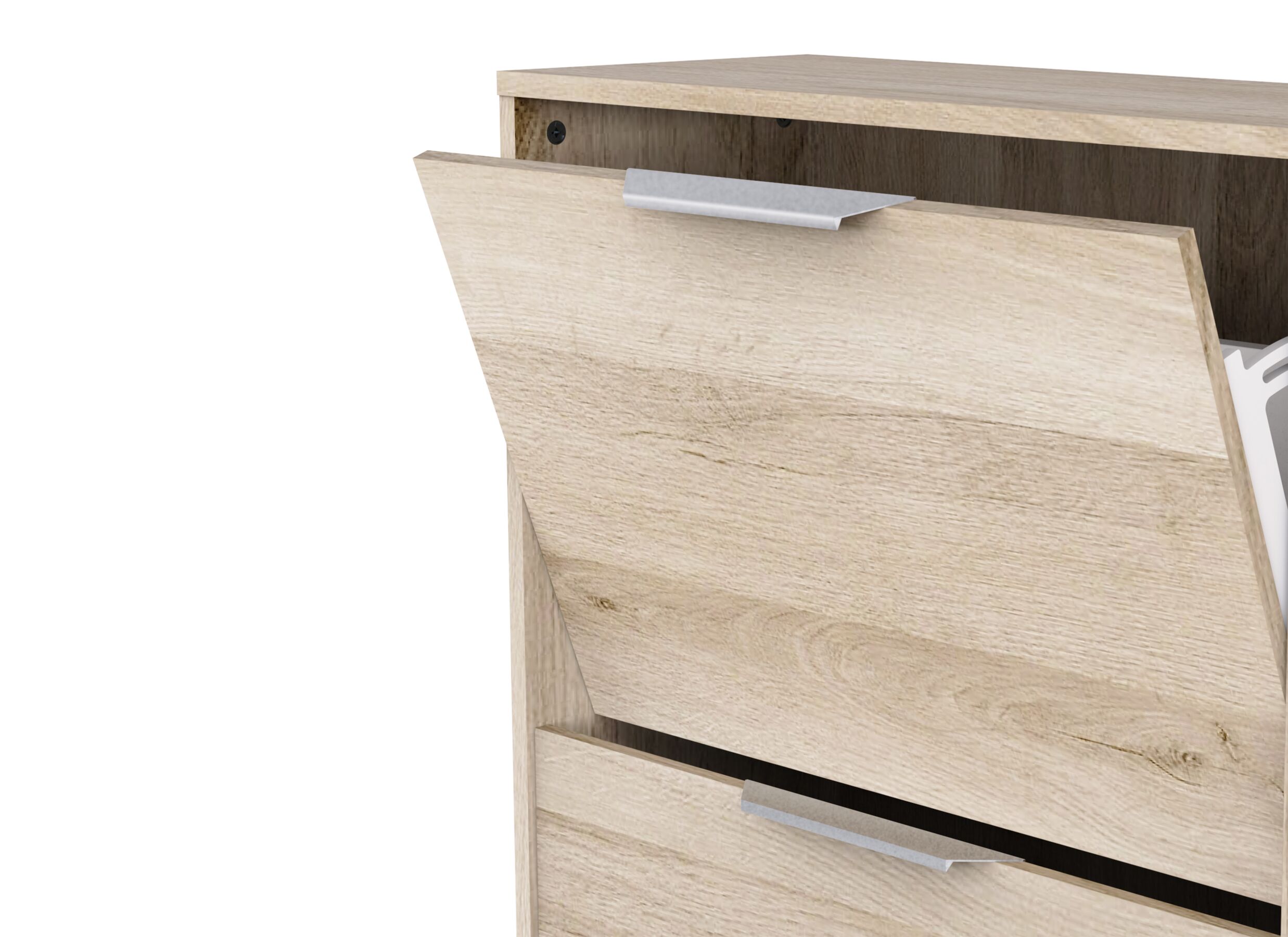 Detail - Armoire à chaussures Ghost 91x26x123cm - décor - chêne kronberg