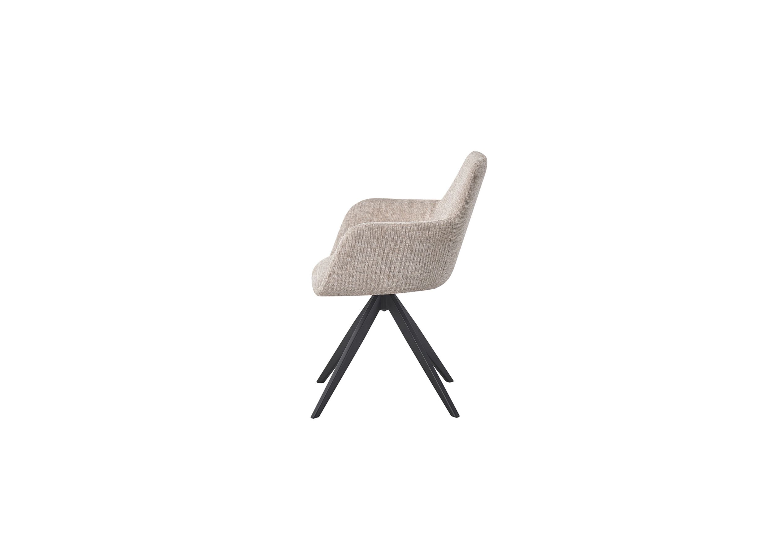 Overzichtsfoto - Draaistoel Sirius 57x60x83cm - stof - beige