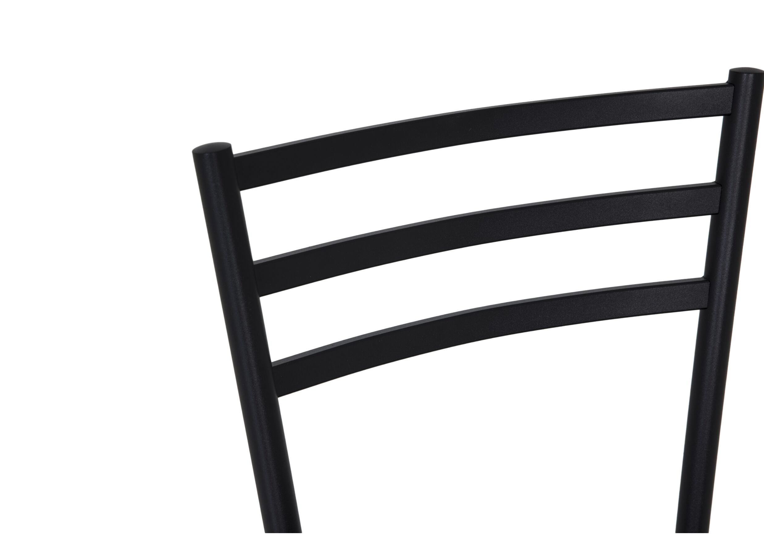 Detail - Chaise Romy 46,5x55x81,5cm - tissu/métal - noir