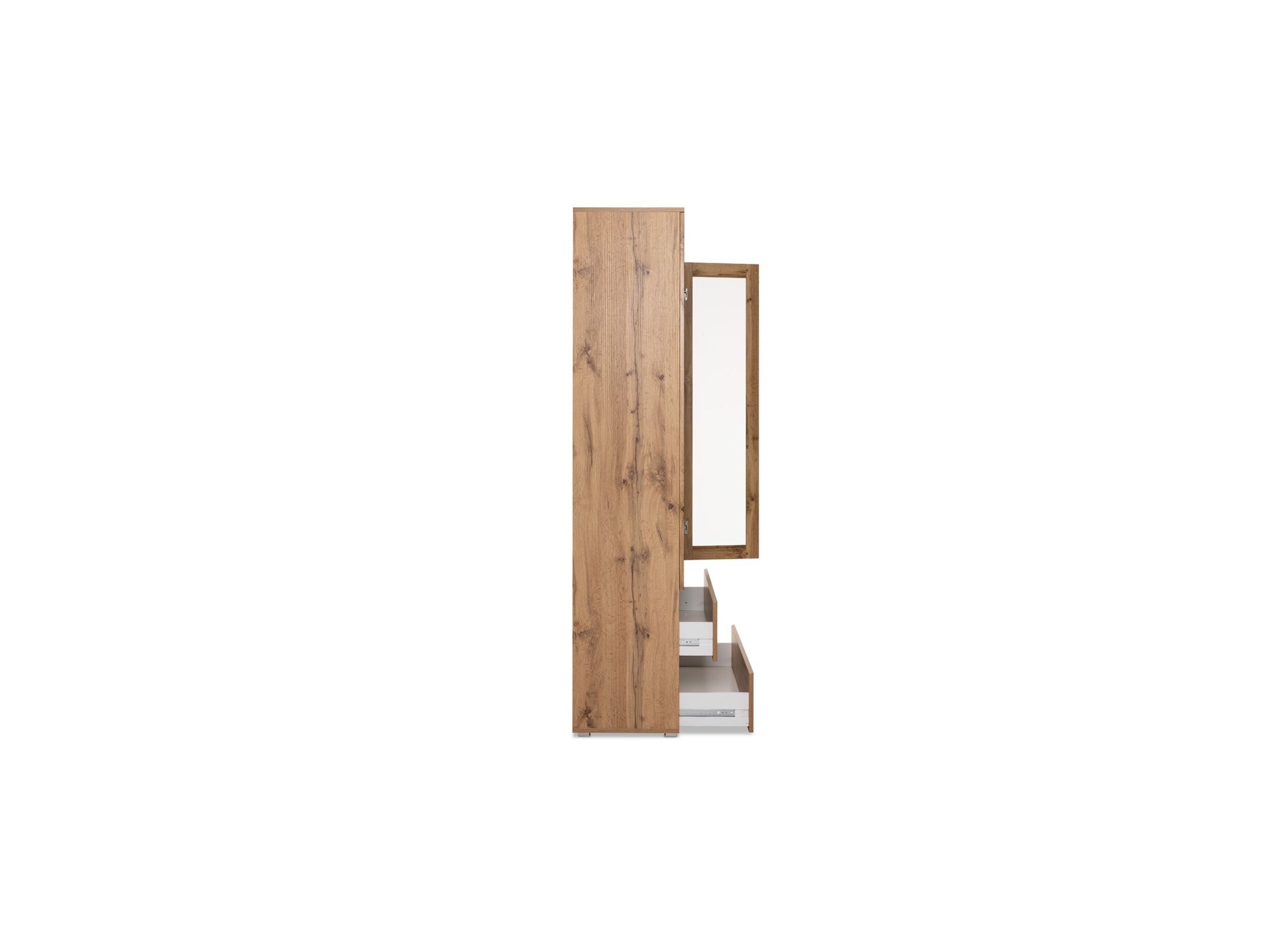 Vitrine Image 80cm - décor - chêne miel