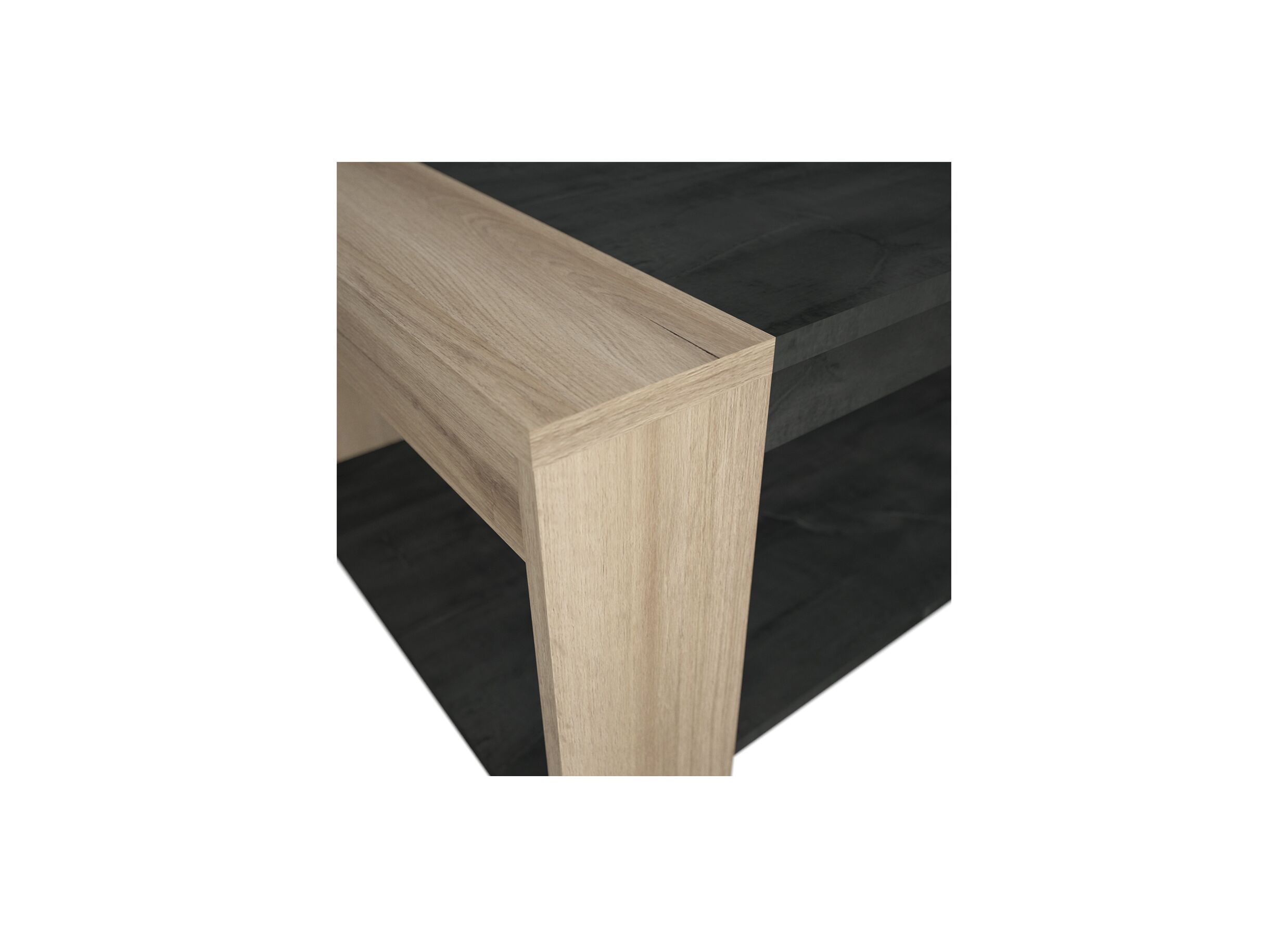 Salontafel Sheffield 110x53cm - decor - licht eik & sidewalk