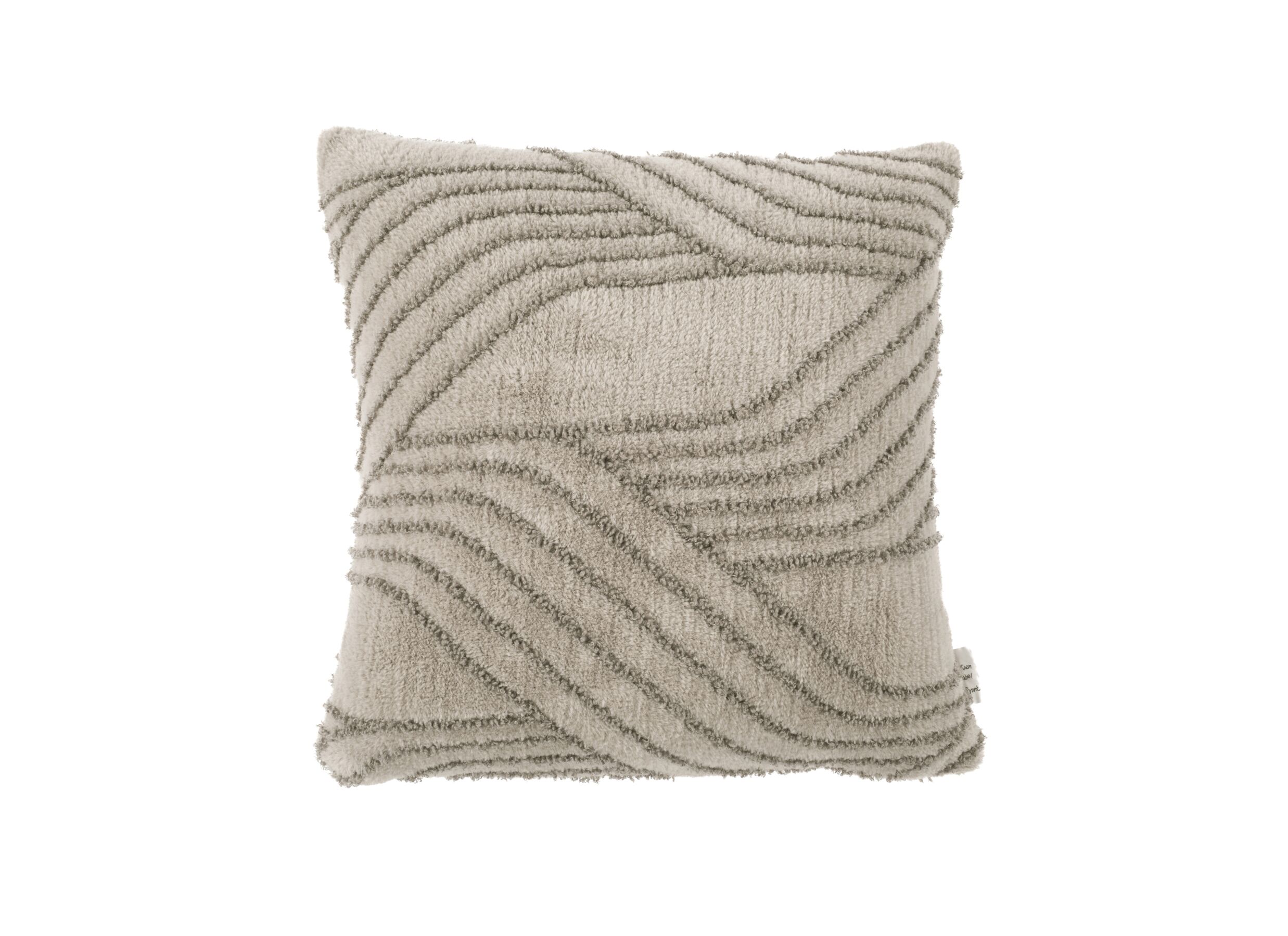 Plus Important - Coussin Everly 45x45cm - polyester - taupe
