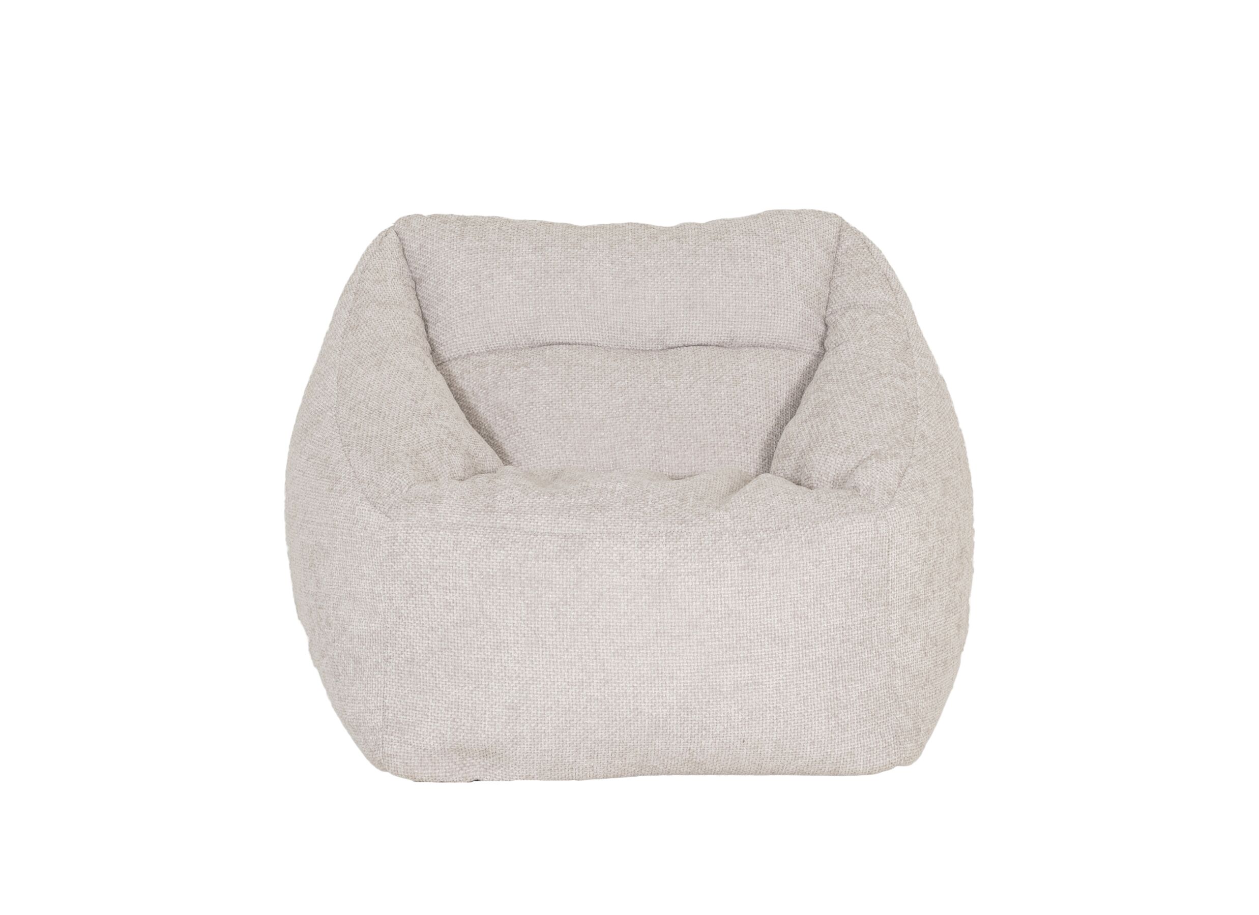 Overzichtsfoto - Zitzak Noodle 94x82x67cm - stof - beige