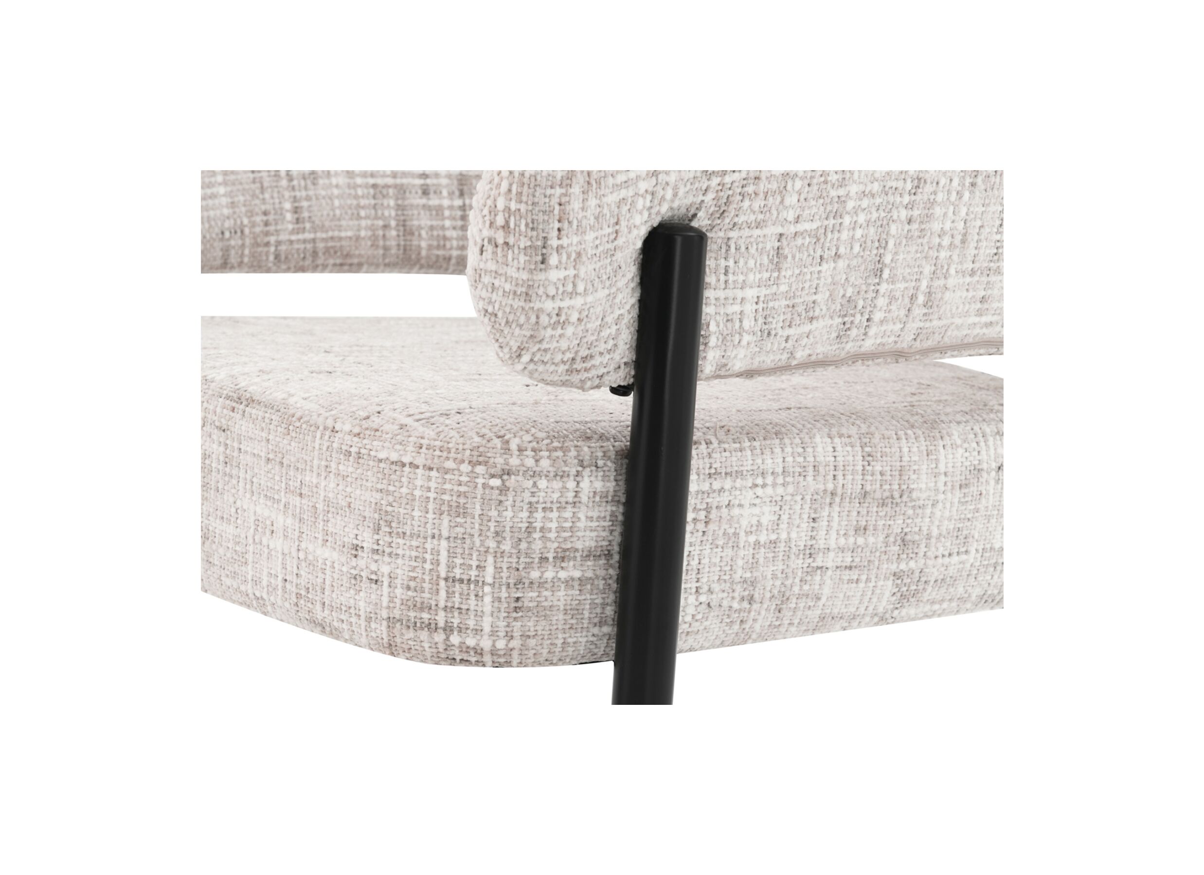 Detail - Chaise Gozo 72,5x73x75cm - fibre polyester - beige