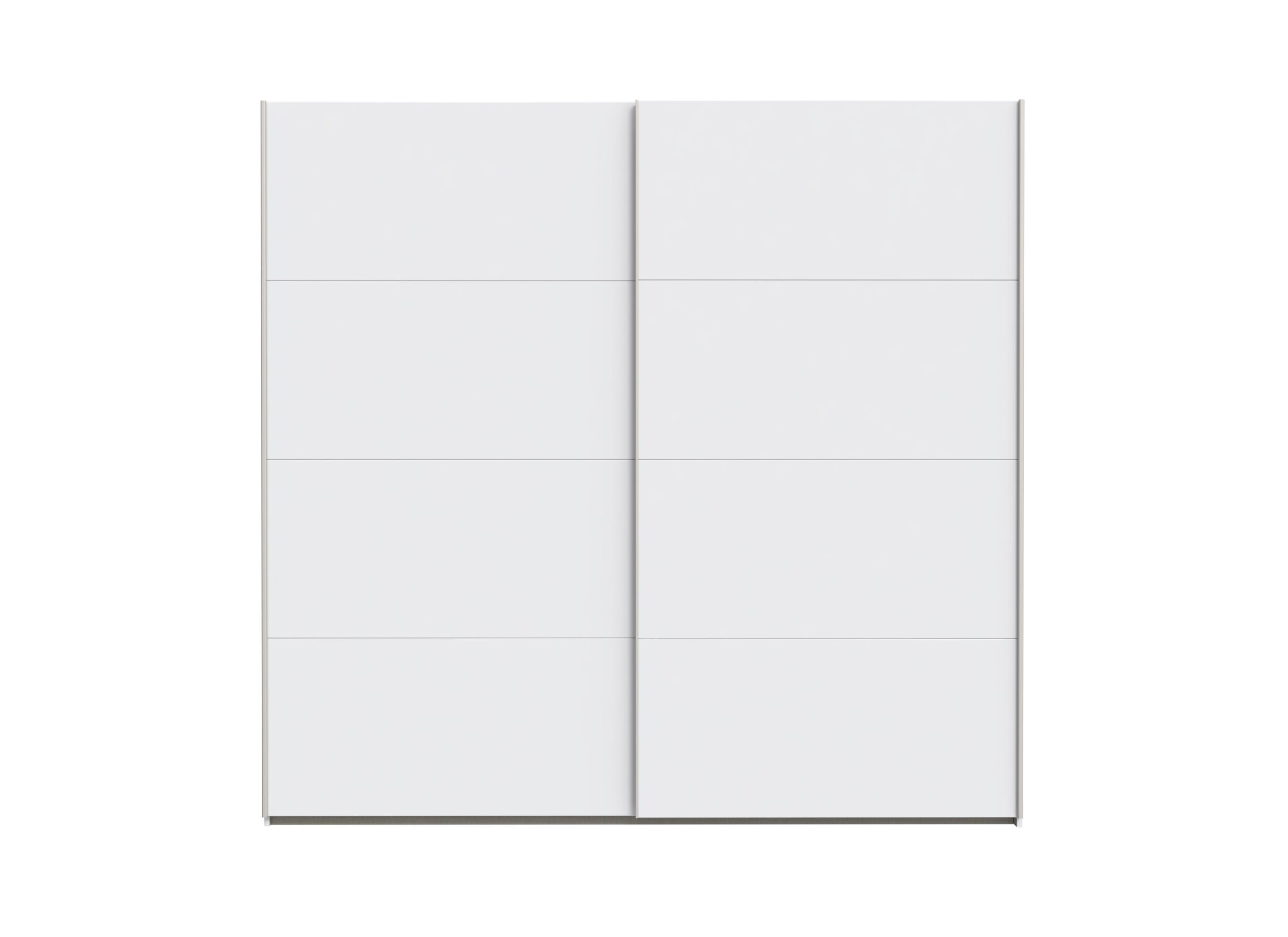 Aperçu - Armoire à portes coulissantes Schach & Mat 2 220cm - décor - blanc
