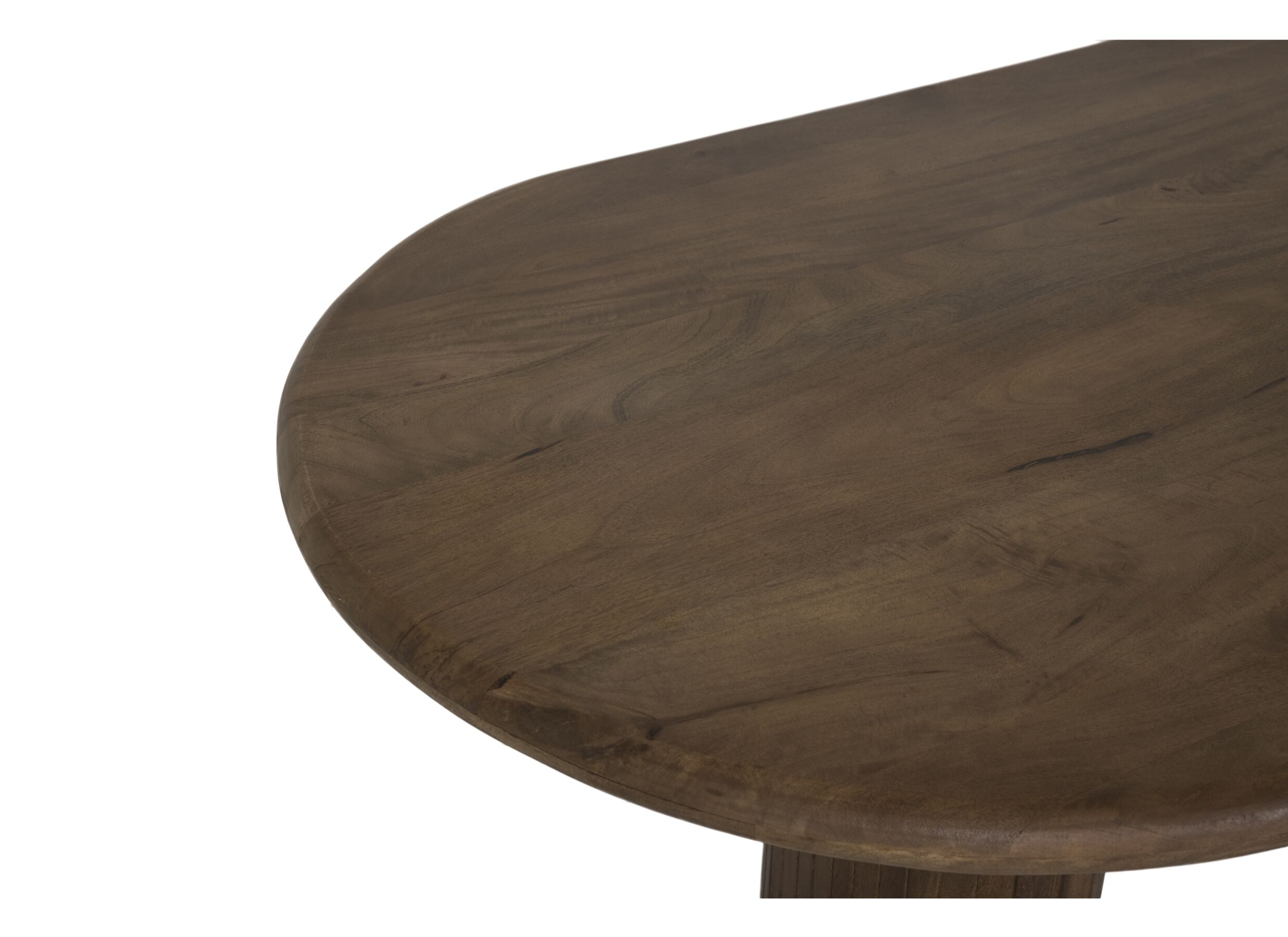 Detail - Table Marrone 240x100cm - manguier massif - marron
