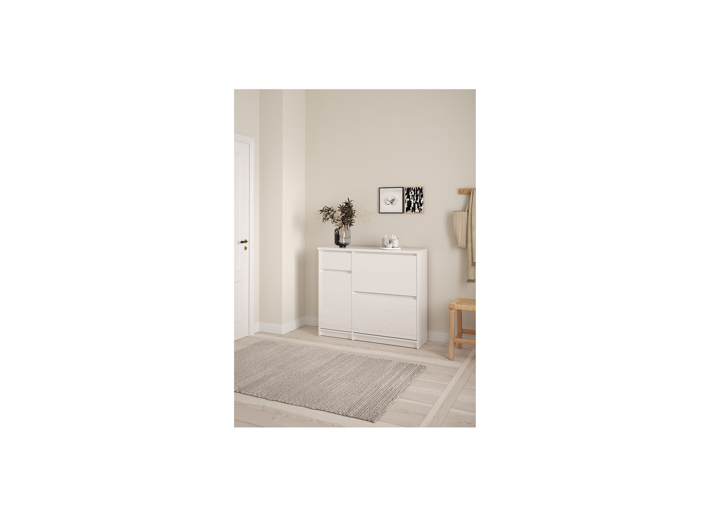 Armoire à chaussures Naia 109x32x93cm
