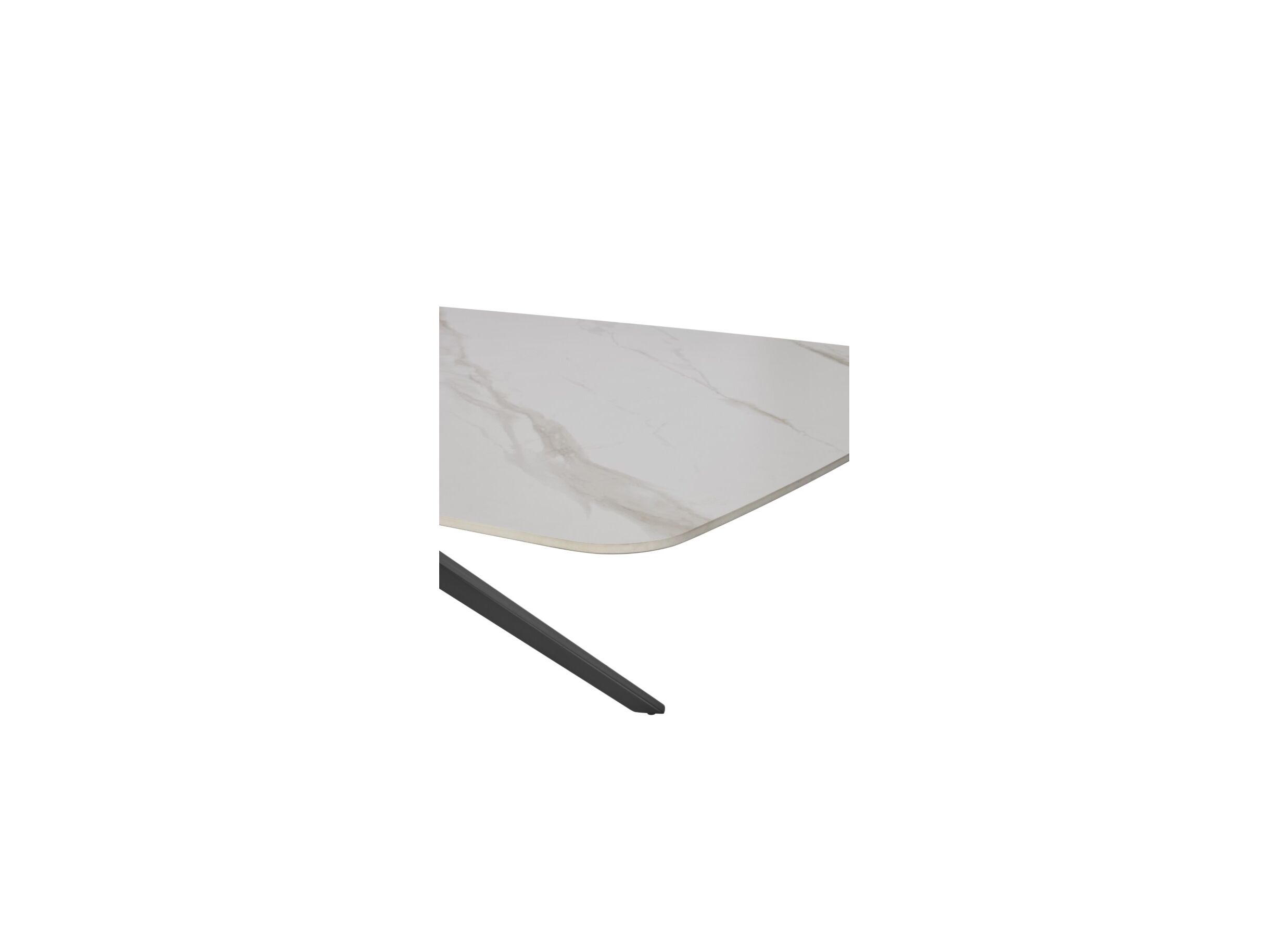 Detailfoto - Tafel 120x240cm - kerammiek - wit