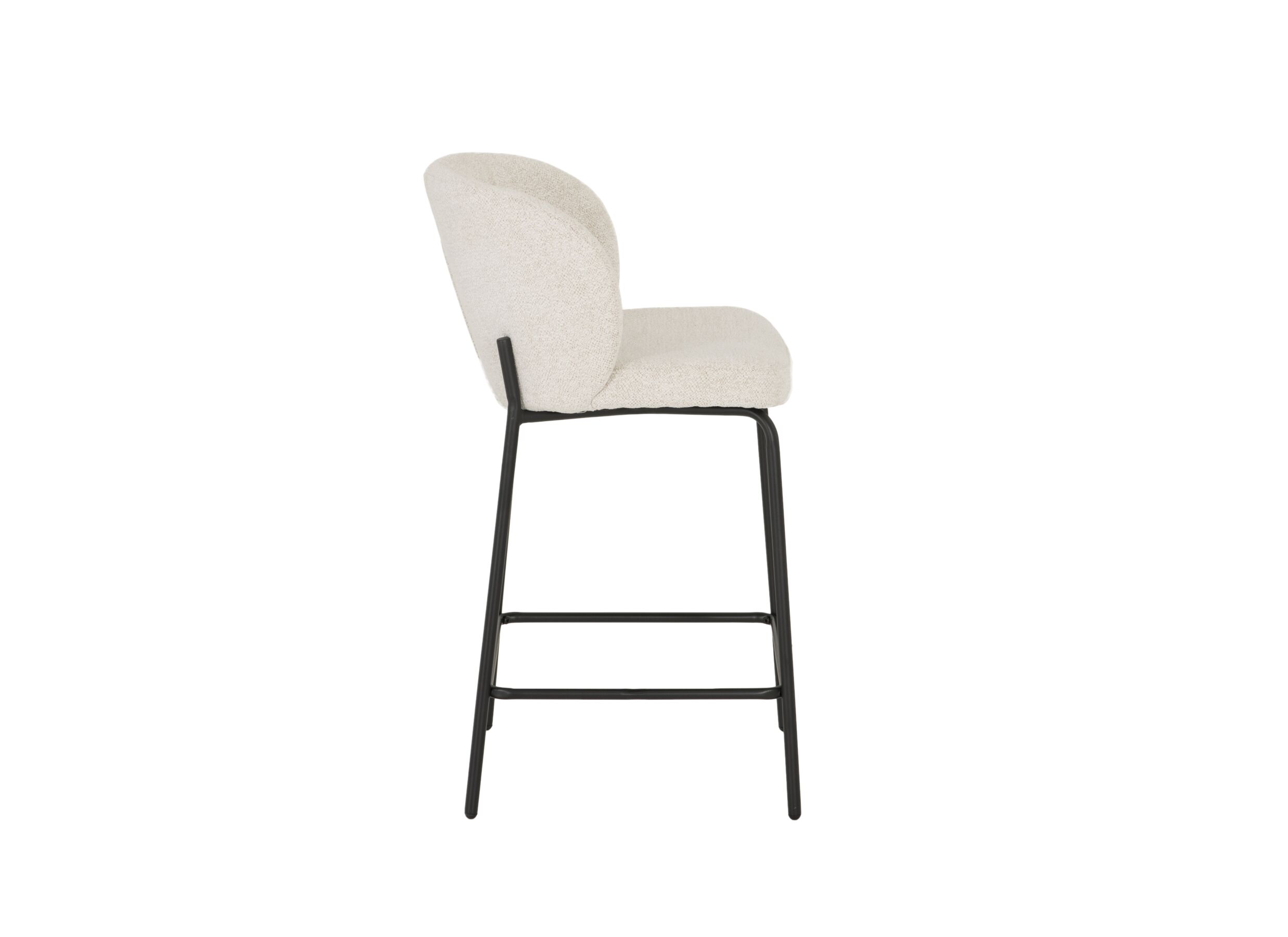 Barstoel Shell ZH65cm - stof - beige