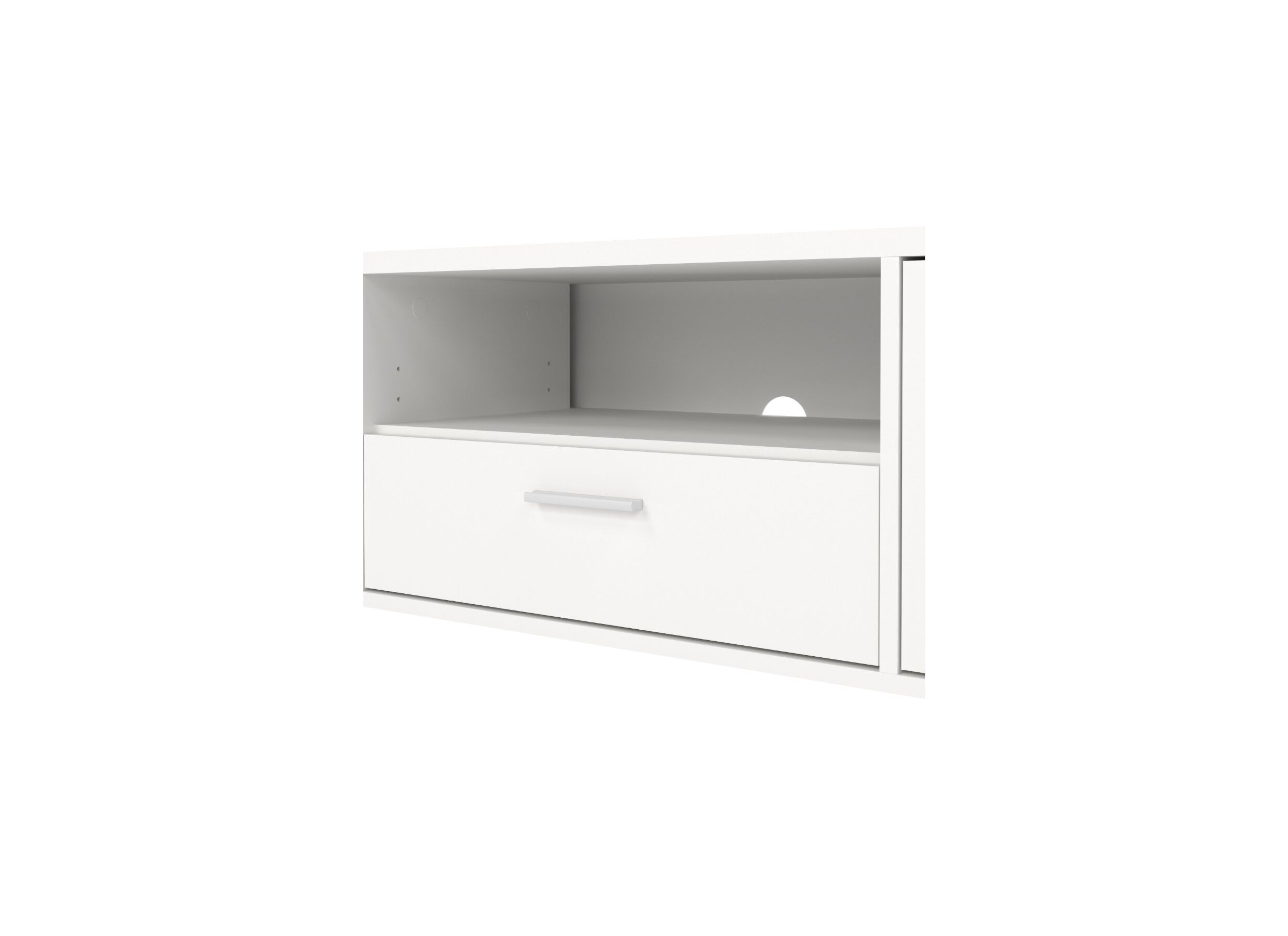 Detail - Meuble TV Media blanc 177cm