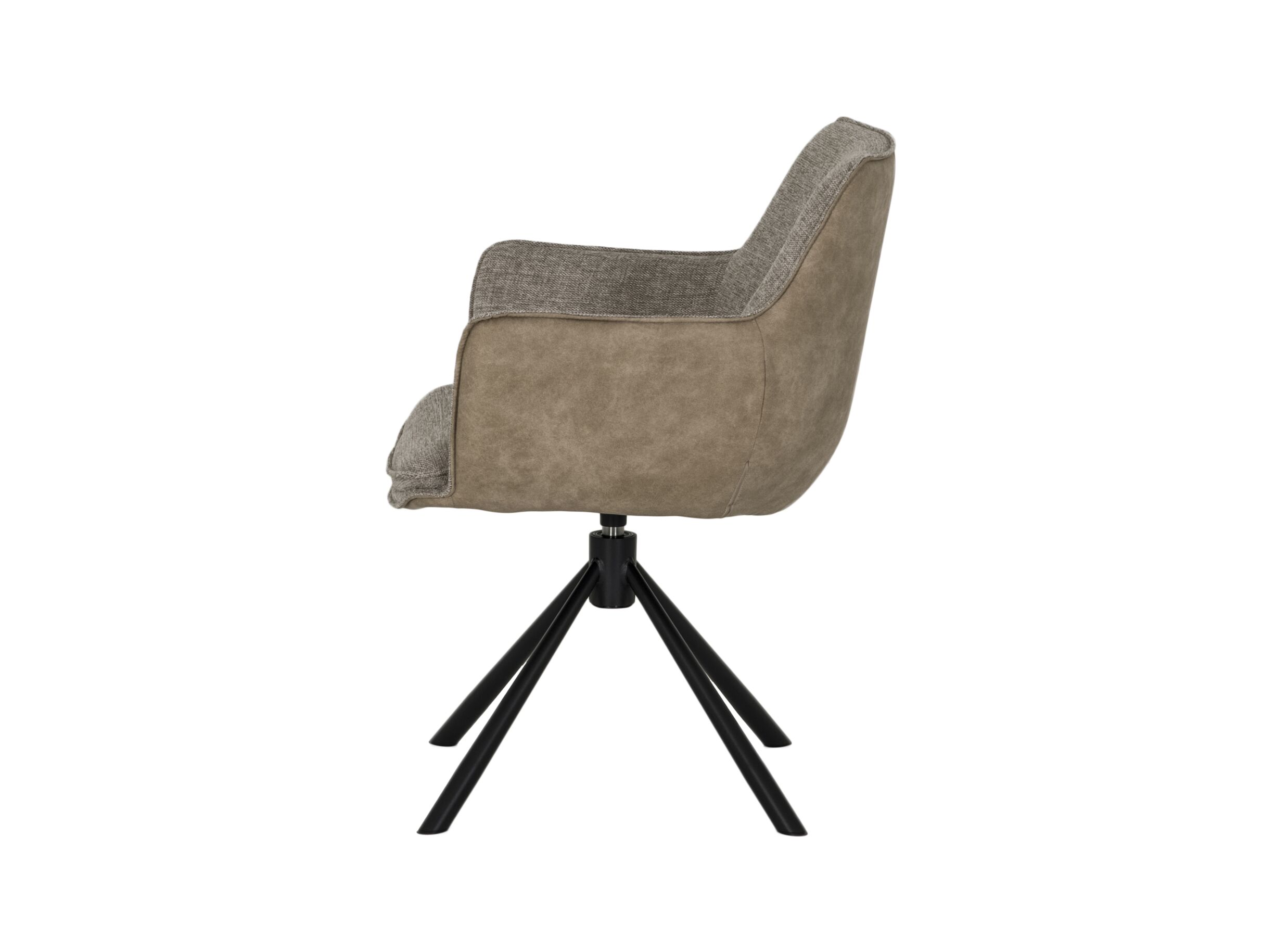 Aperçu - Chaise pivotante Orfeo 64x66,5x84,5cm - fibre polyester - beige