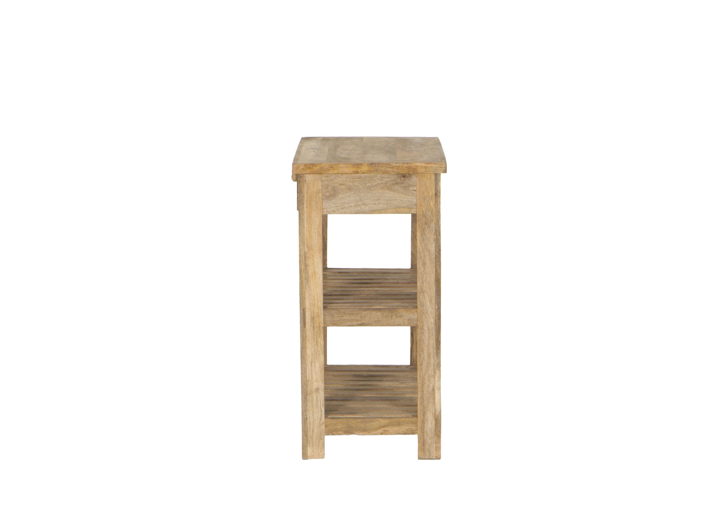 Wandtafel Levente 76x45cm - mango massief - naturel