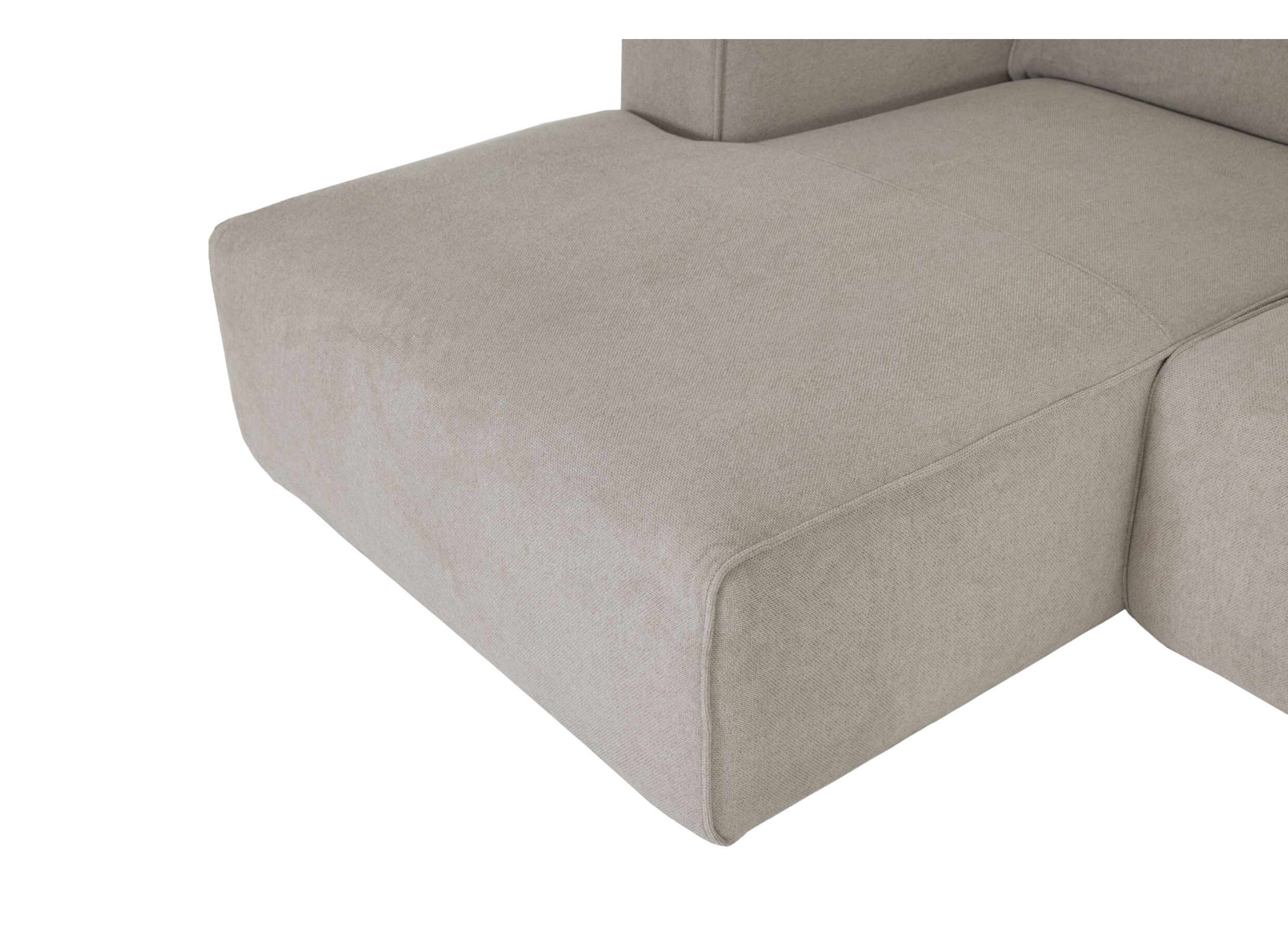 Canapé d'angle Enjoy 308x165cm - tissu - beige