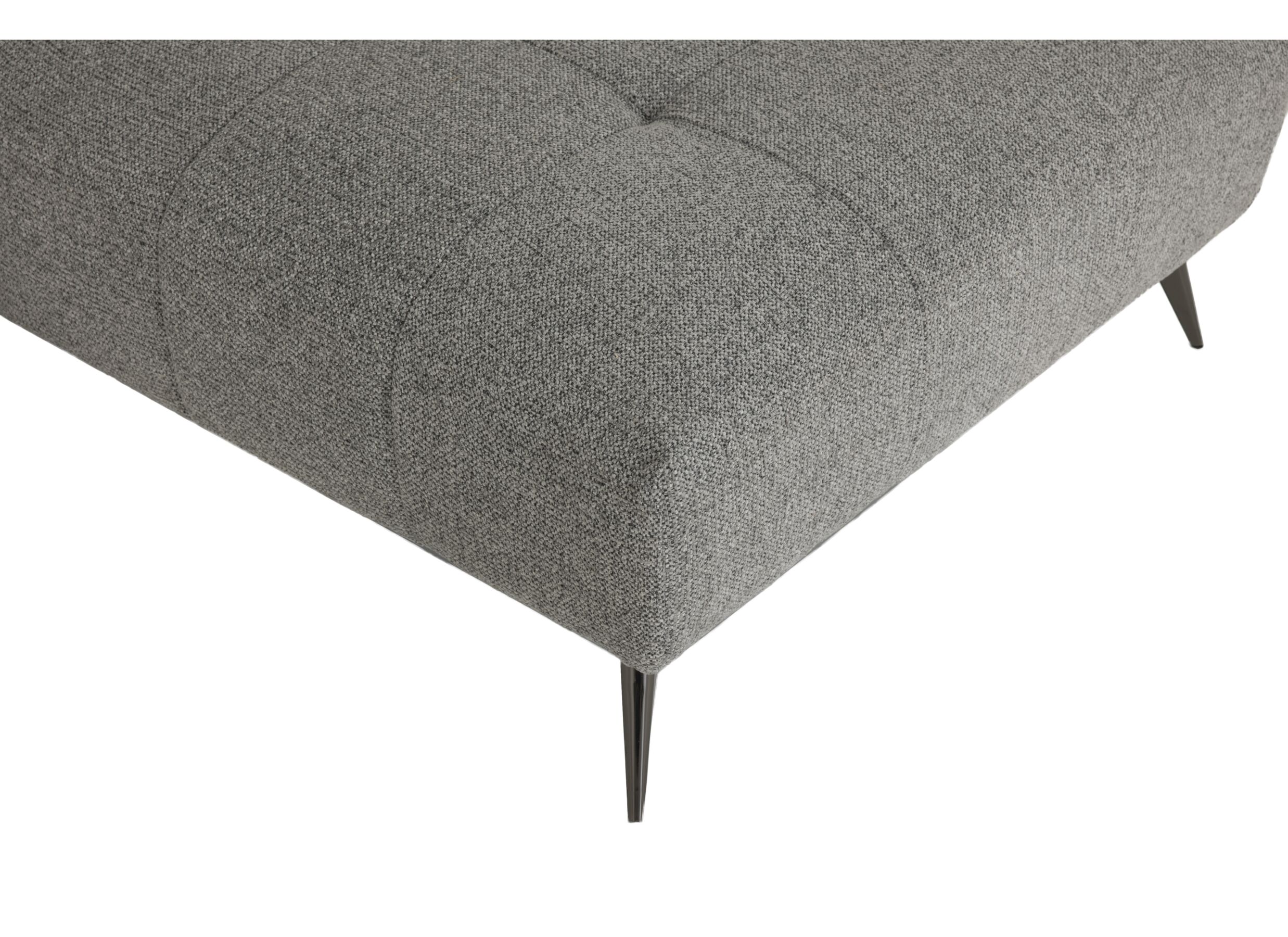 Detail - Canapé d'angle Hedda 283x188cm - tissu - gris foncé