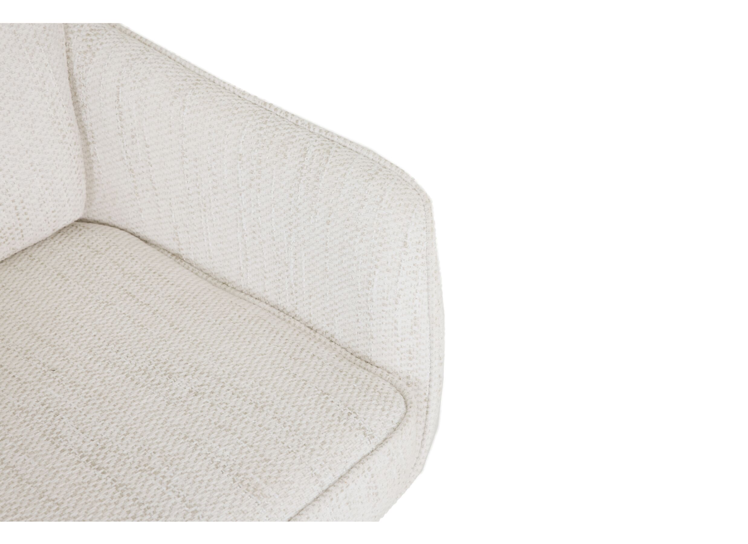 Detail - Chaise pivotante Kingsley 60x65x92,5cm - fibre polyester - beige