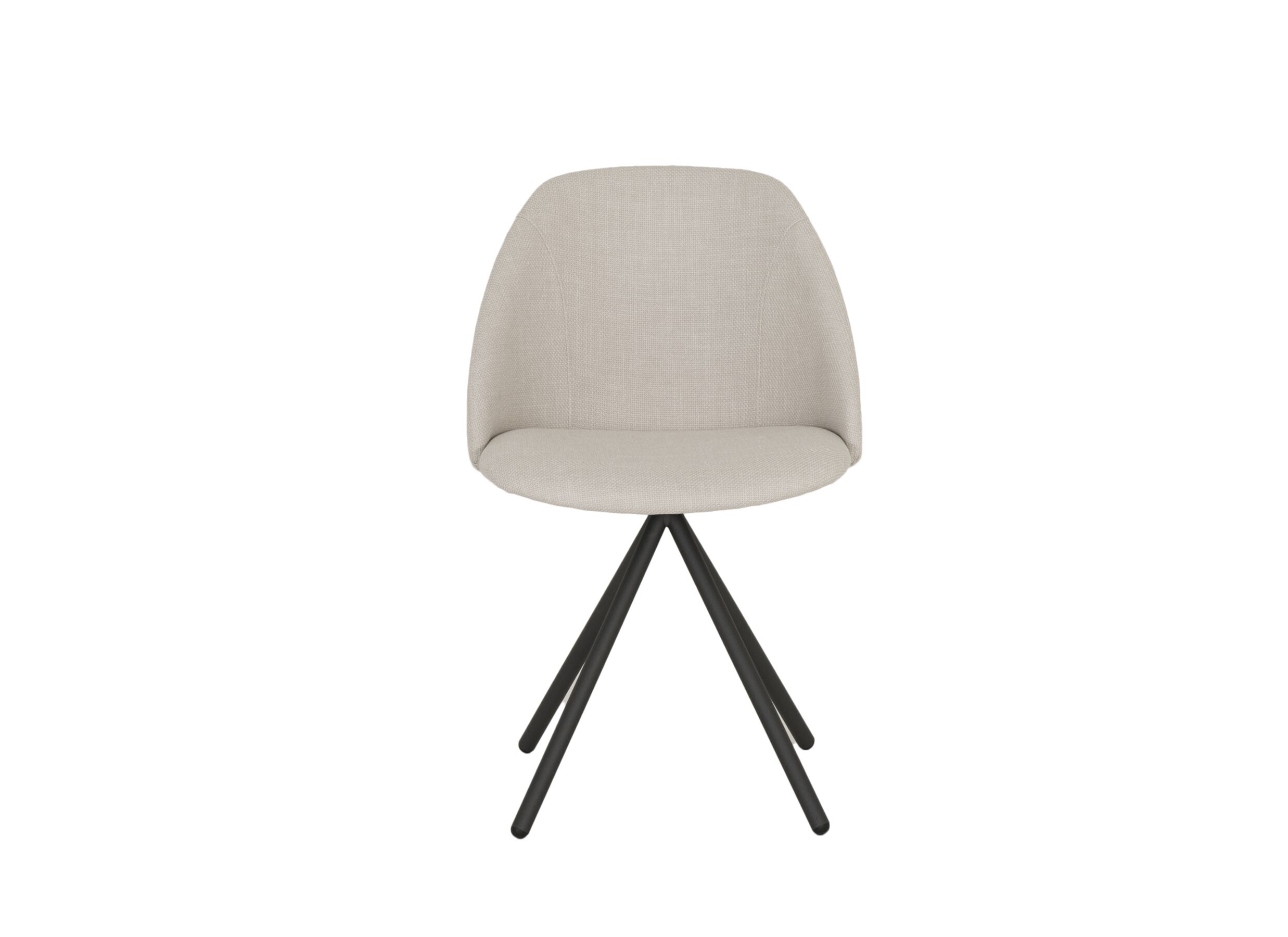 Overzichtsfoto - Stoel Fixie 54,5x59x83,5cm - stof - wit