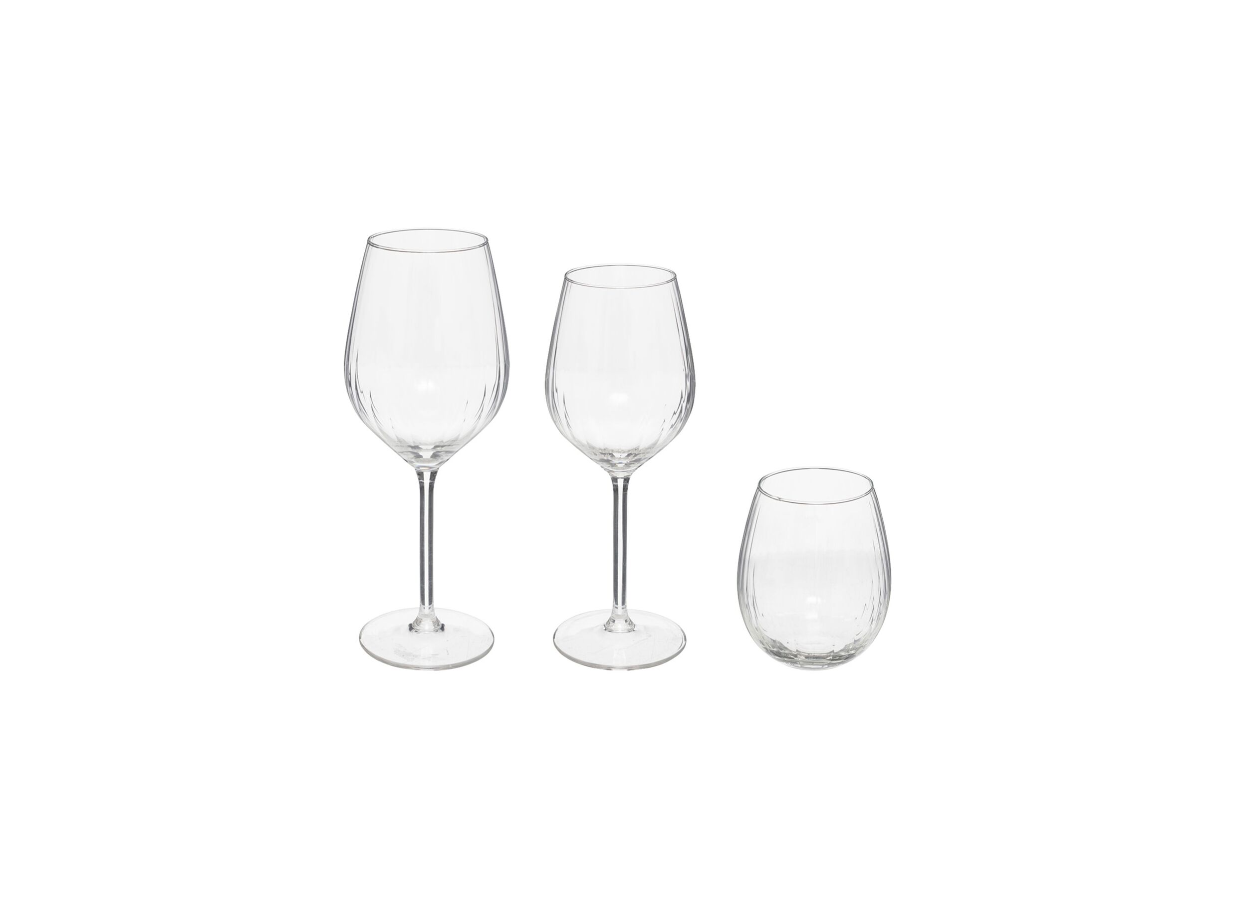 Hoofdfoto - Glazenset Volta 12-delig - glas - transparant