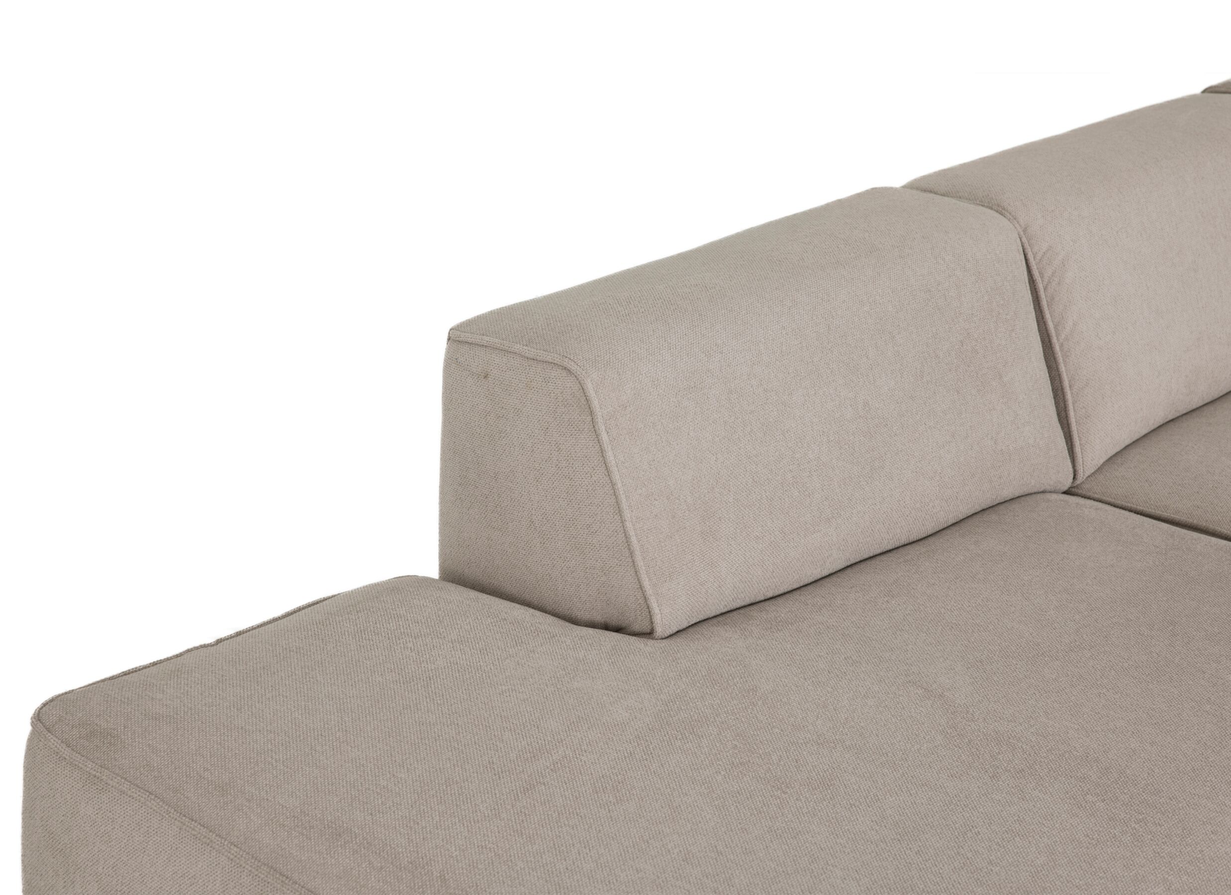 Detailfoto - Hoeksalon Enjoy 308x165cm - stof - beige