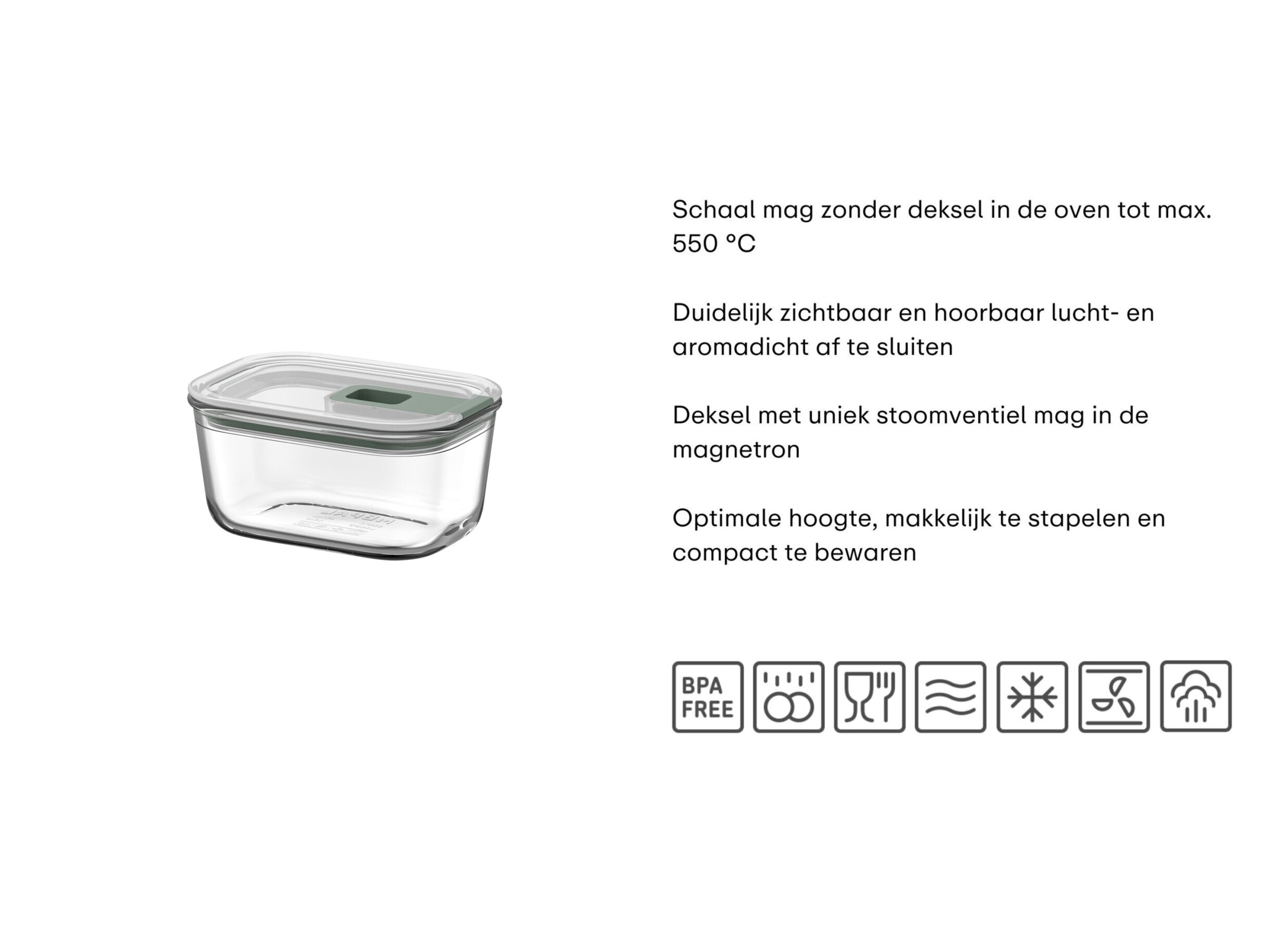 Opstelling - Bewaardoos Easyclip 450ml Mepal