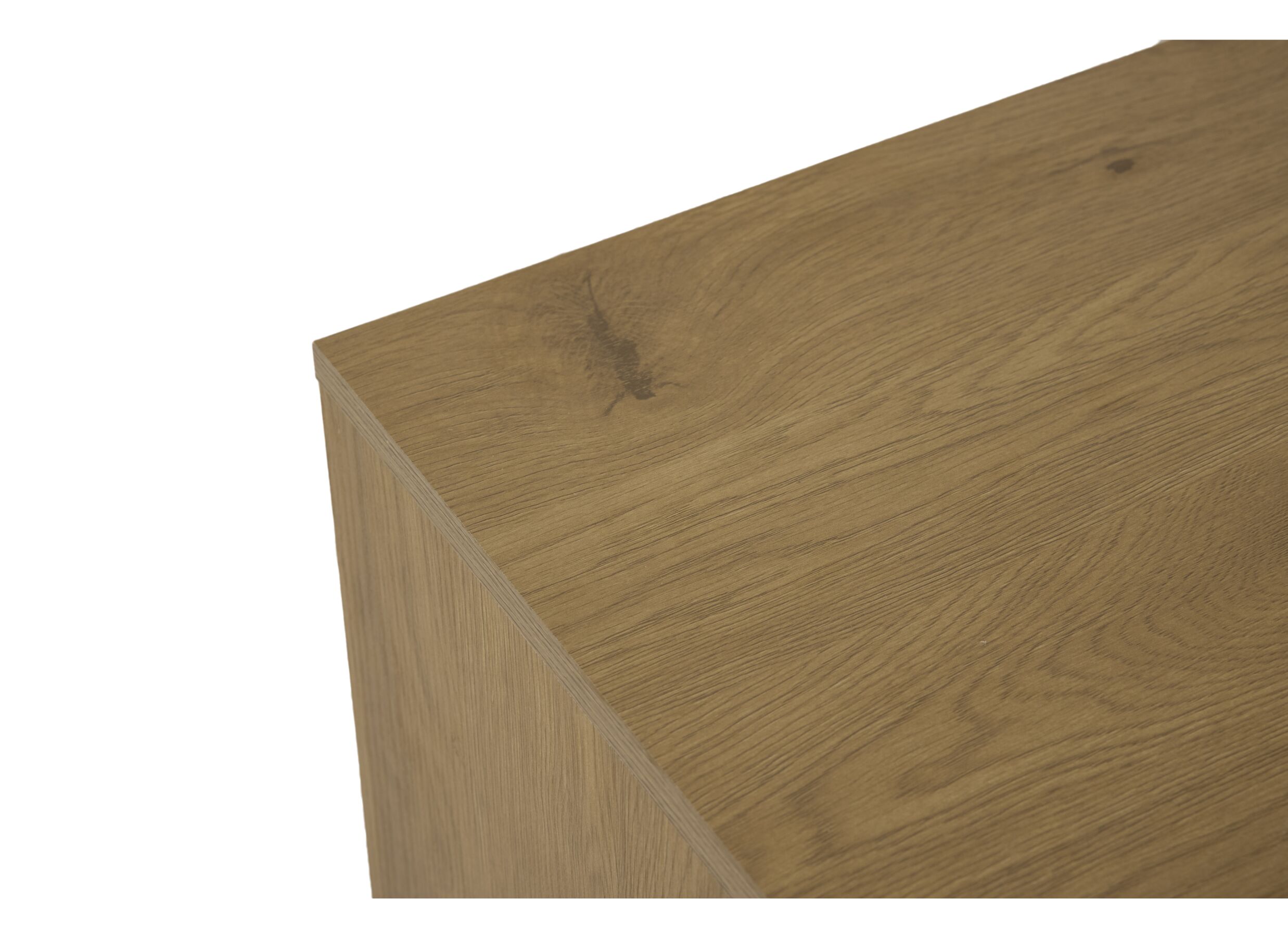 Detail - Table de chevet Nevado 40x40x52cm - MDF mélamine - chêne sauvage