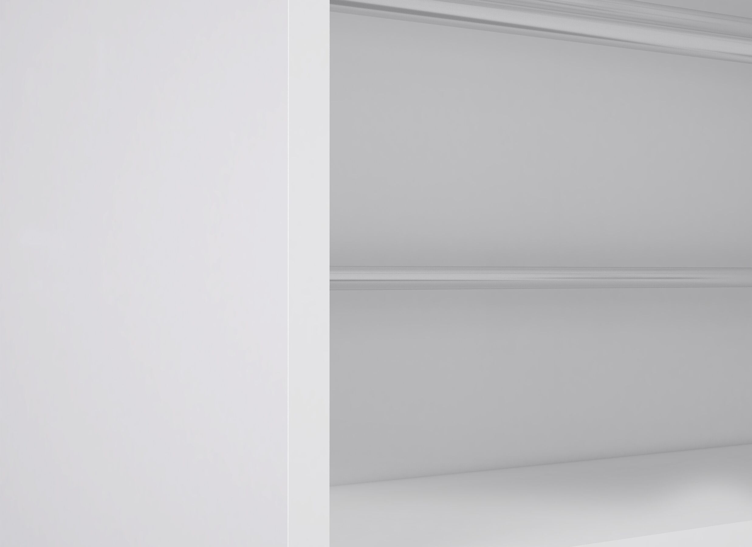 Detailfoto - Schoenenkast Calma 50x20x180cm - decor - wit