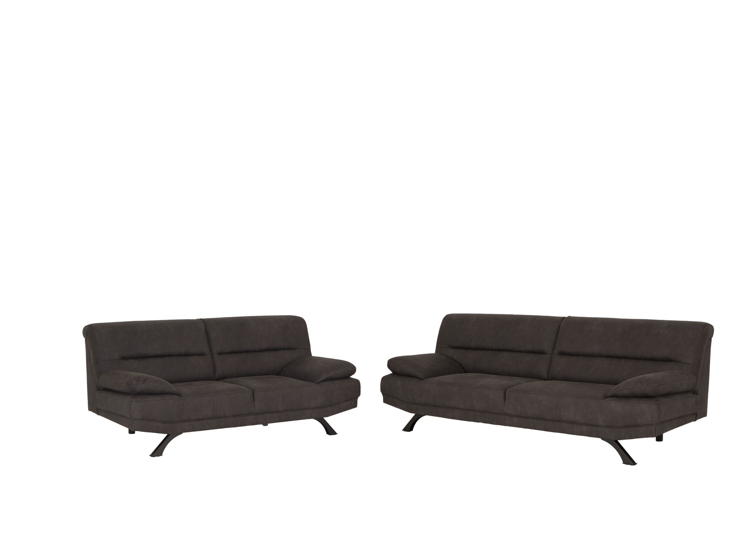Zetel Bruno 3+2-zit - stof - antraciet