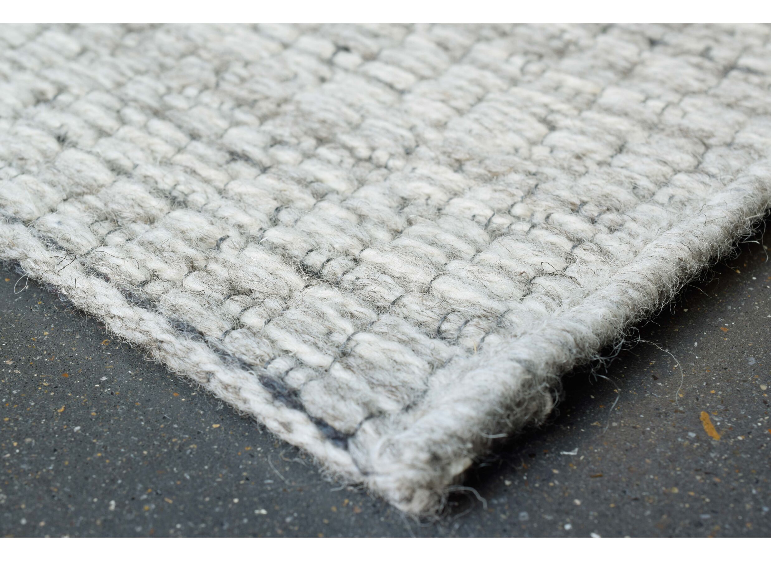 Detail - Tapis Himalaya 200x290cm - laine - gris clair