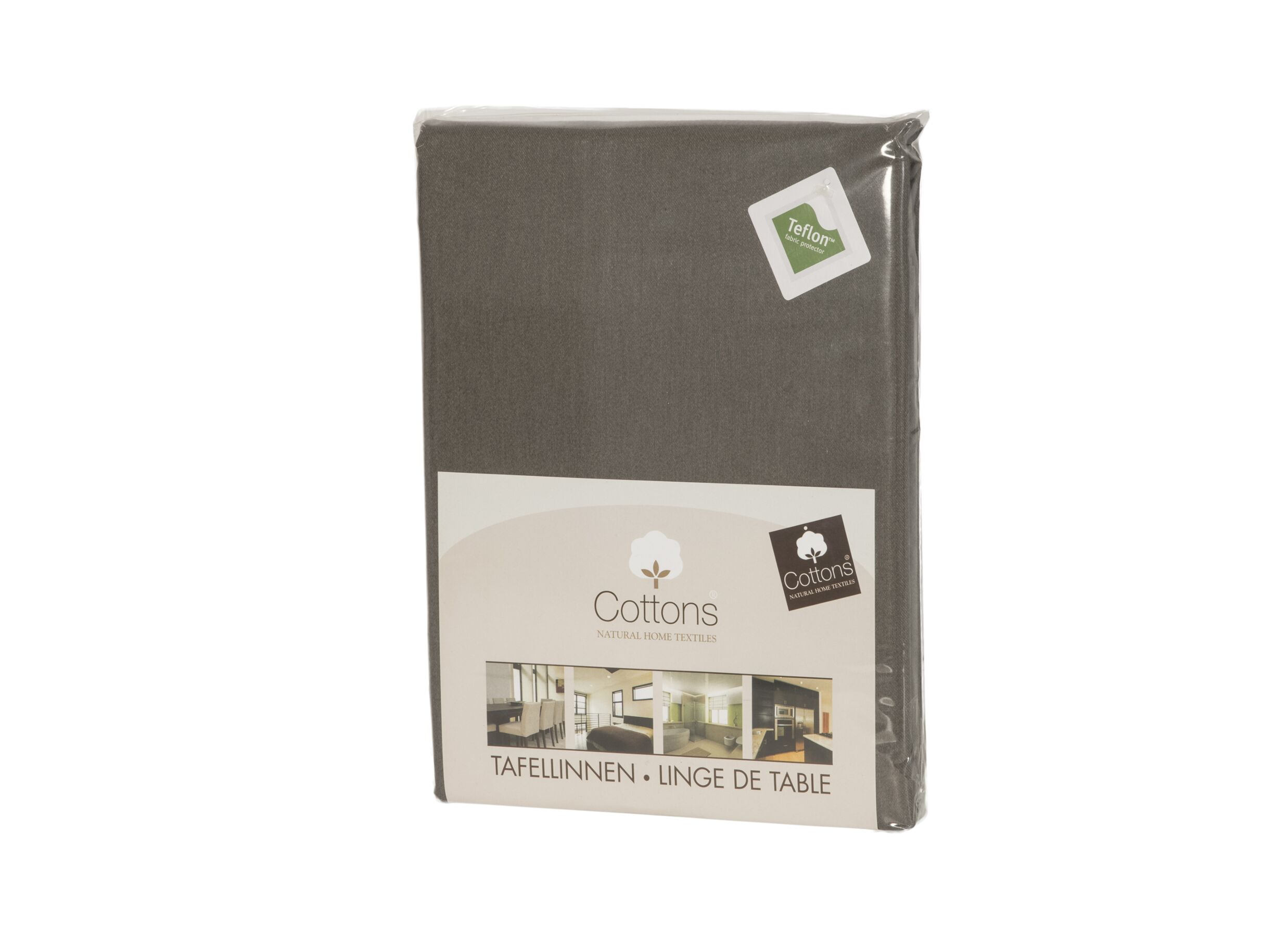 Aperçu - Nappe Teflon 150x350cm - tissu - gris foncé