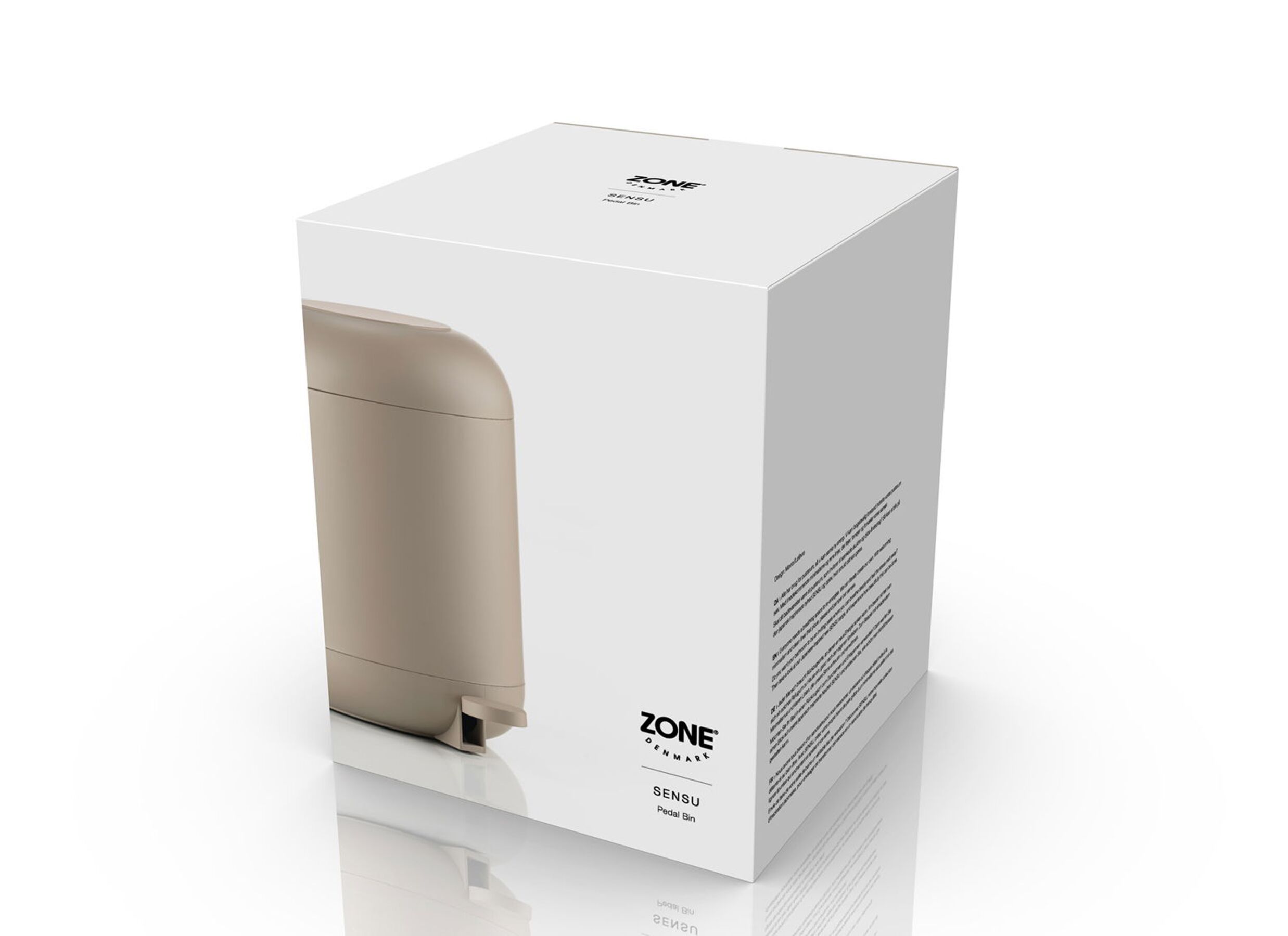 Configuration - Poubelle à pédale Sensu 4L - taupe