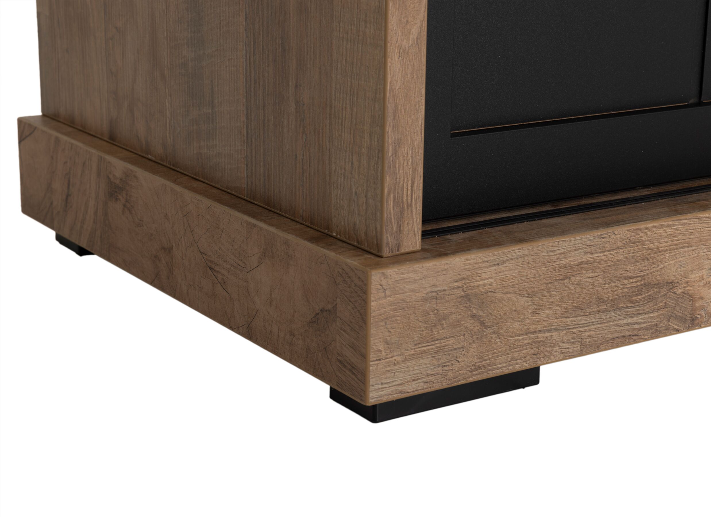 Detailfoto - Dressoir Patio 209cm - decor - old teak & zwart